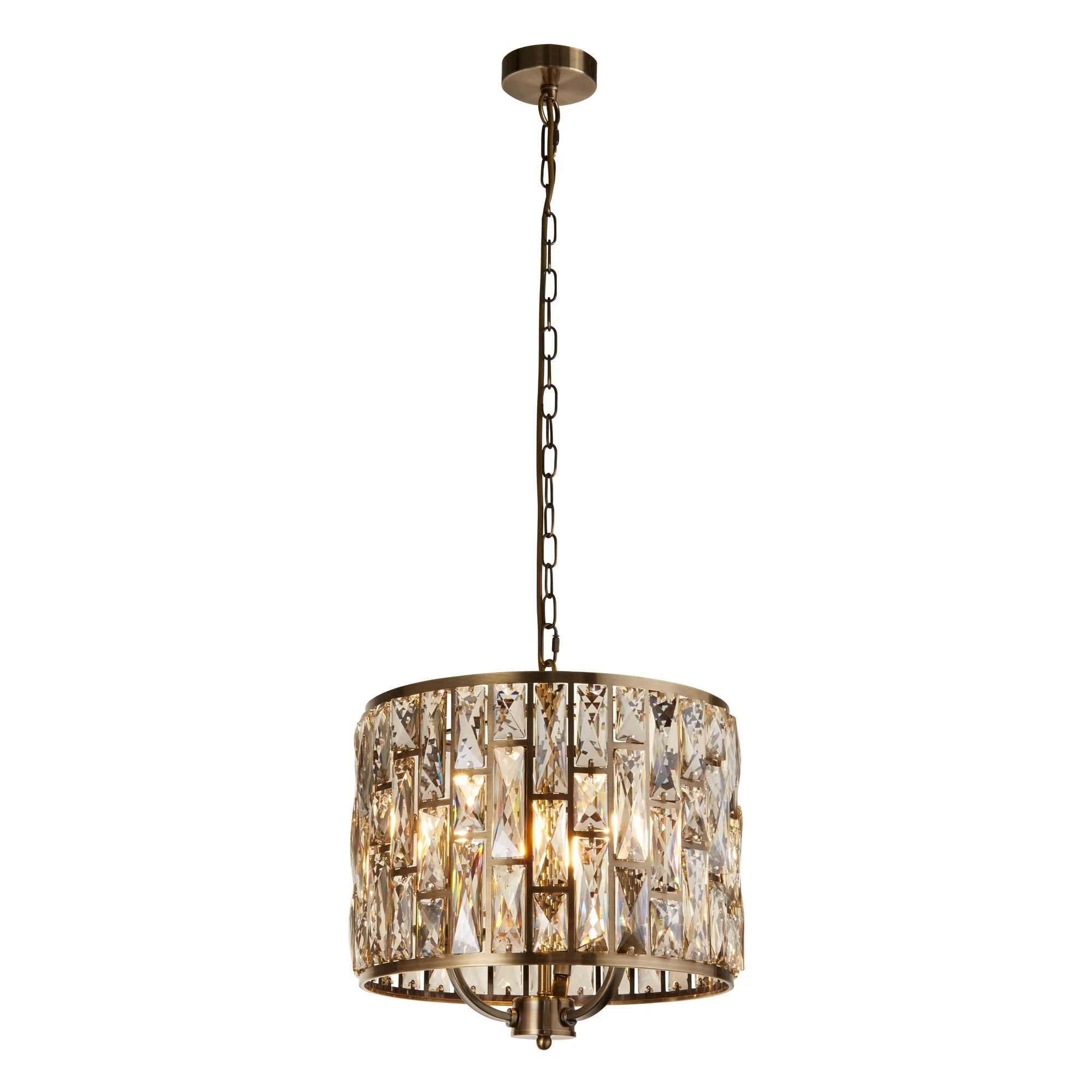 Bijou 1/3/5/8Lt Dimmable Pendant - Chrome & Crystal/ Brass & Champagne - Image 6