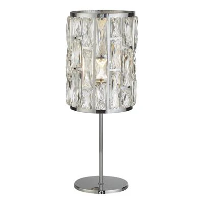 Bijou Crystal Table Lamp - Brass/Chrome - Image 4
