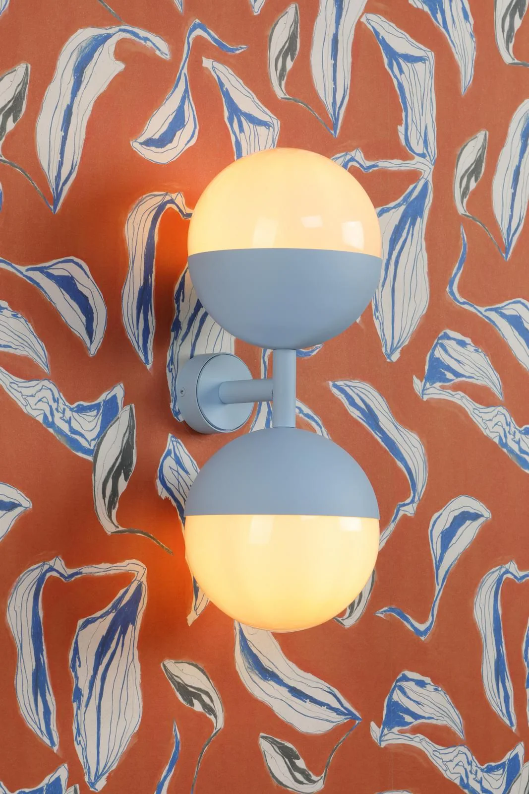 Bilbao 2 Light Wall Light Bespoke and Opal Glass - Image 5