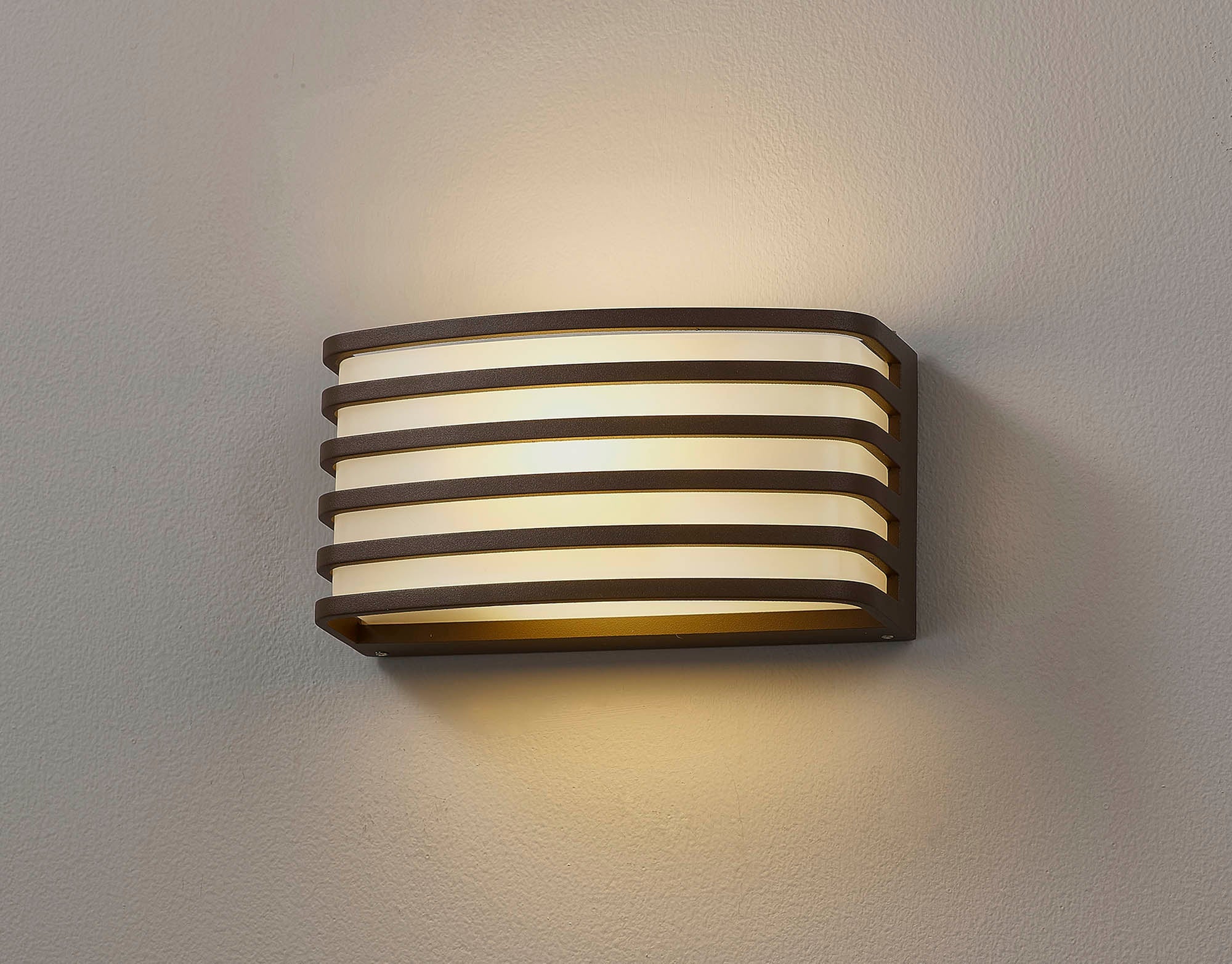 Bilbao Outdoor Wall Light, 1 x E27, IP54, Anthracite/Matt Black/Matt Brown & Opal PC Shade, 2yrs Warranty - Image 11