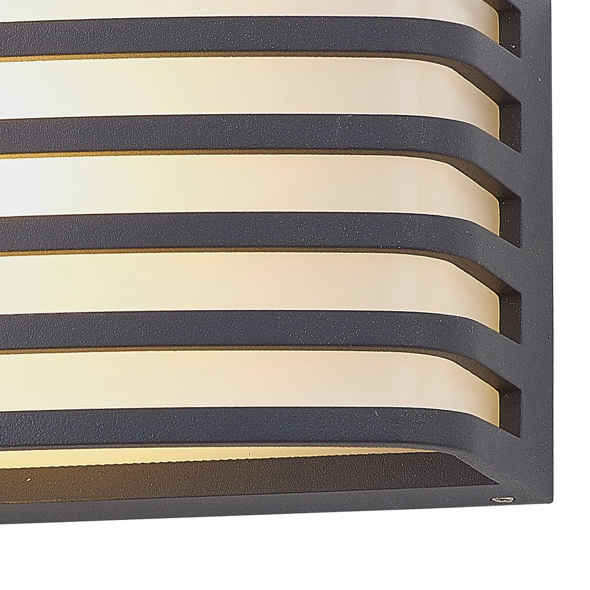 Bilbao Outdoor Wall Light, 1 x E27, IP54, Anthracite/Matt Black/Matt Brown & Opal PC Shade, 2yrs Warranty - Image 5