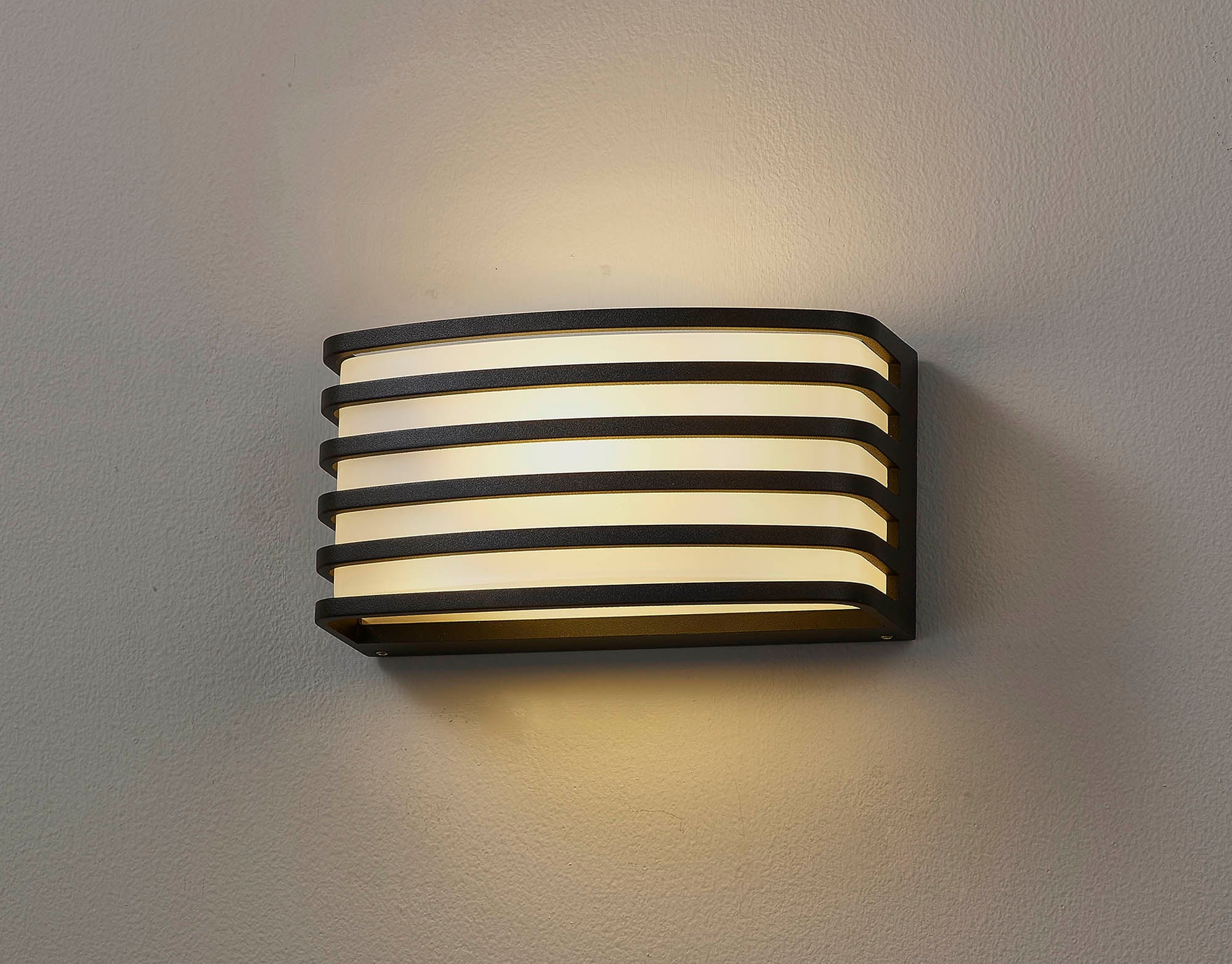 Bilbao Outdoor Wall Light, 1 x E27, IP54, Anthracite/Matt Black/Matt Brown & Opal PC Shade, 2yrs Warranty - Image 6