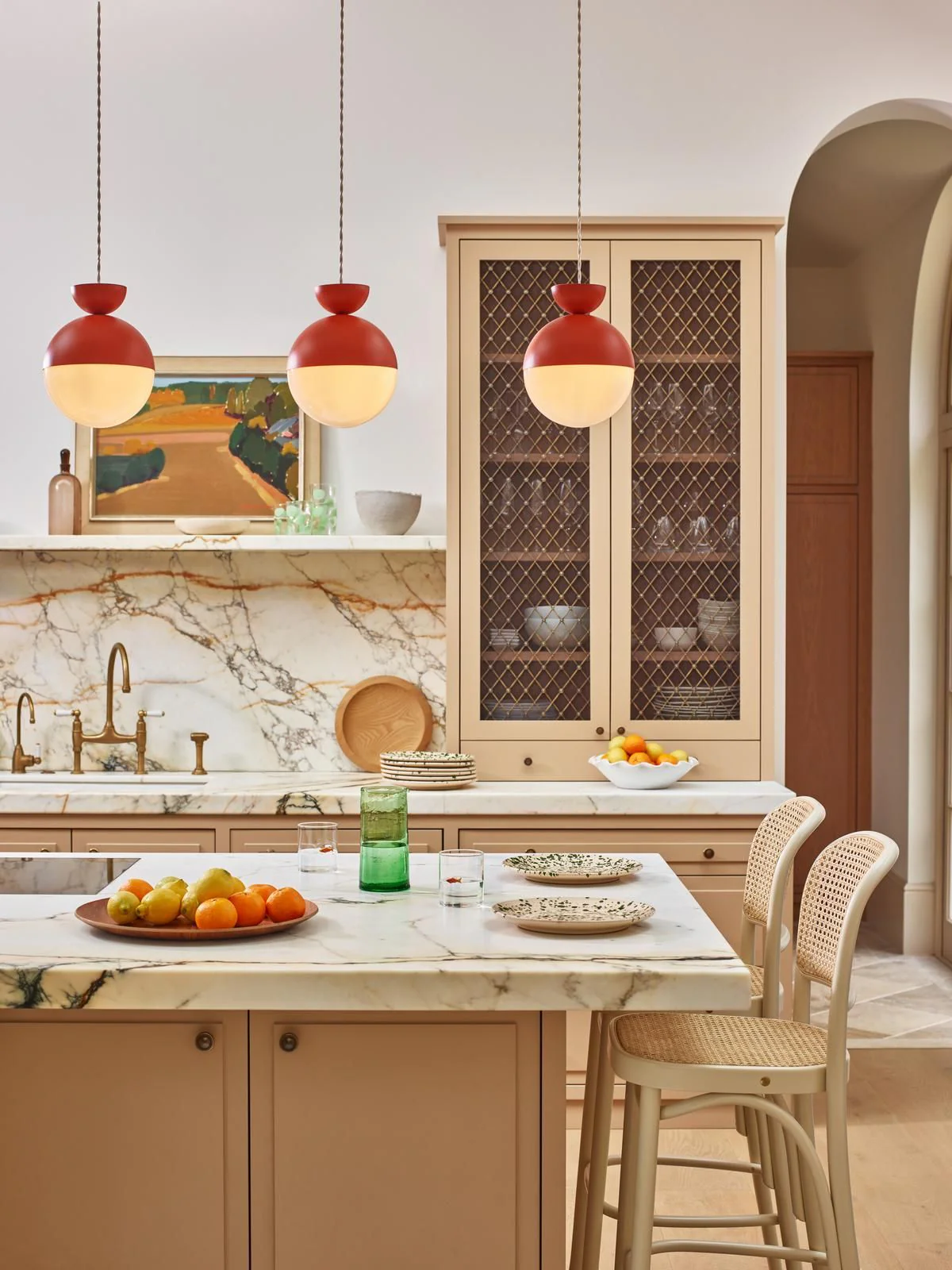 Bilbao Pendant Bespoke and Opal Glass - Image 4