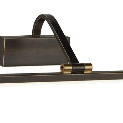 Bilbao Picture Light - Black & Brushed Gold/ Satin Brass Metal - Image 5