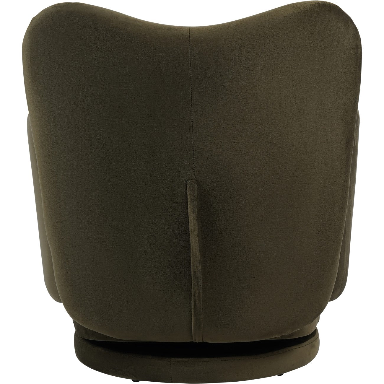 Bingham Upholstered Swivel Chair Velvet Green/ Caramel/ Pink - Image 7