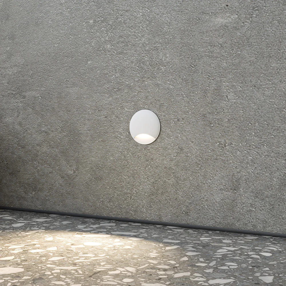 Biscotti Recessed LED Wall Light - Black/White - Image 9