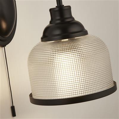 Bistro II 1Lt Wall Light - Antique Brass/Satin Silver - Image 5