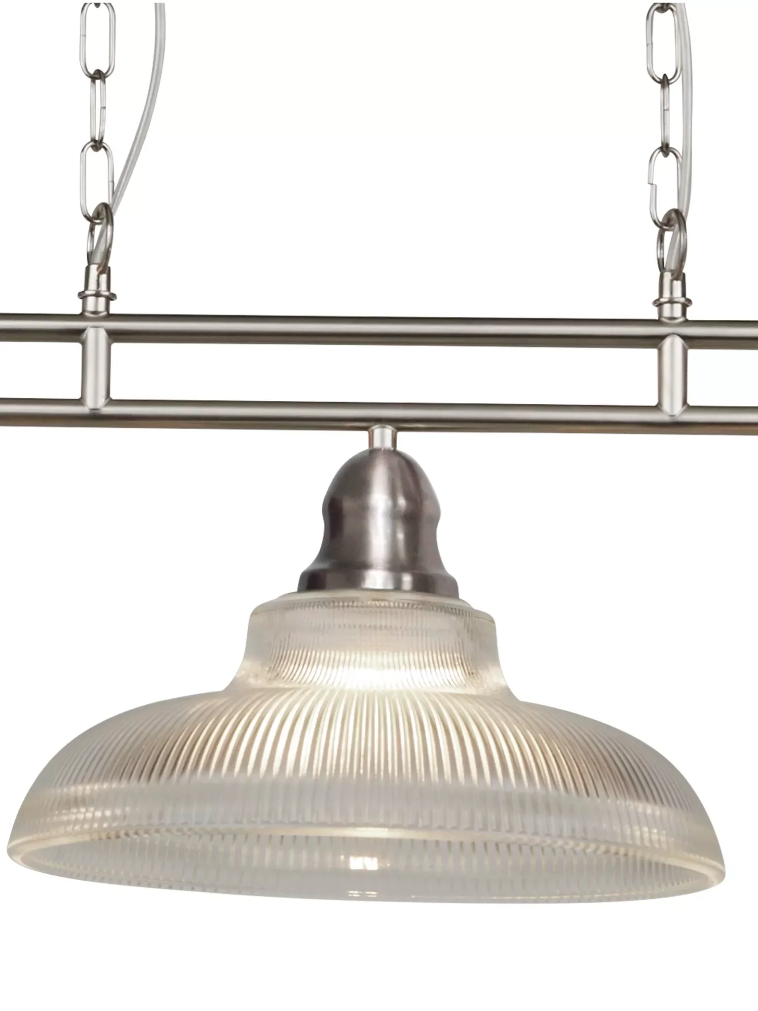 Bistro III 3Lt Bar Pendant - Satin Silver Metal - Image 3