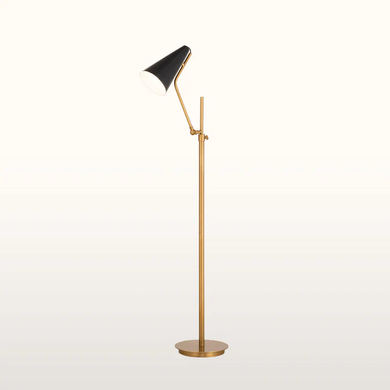 Slyne Black Cone Shade Floor Lamp - Image 6