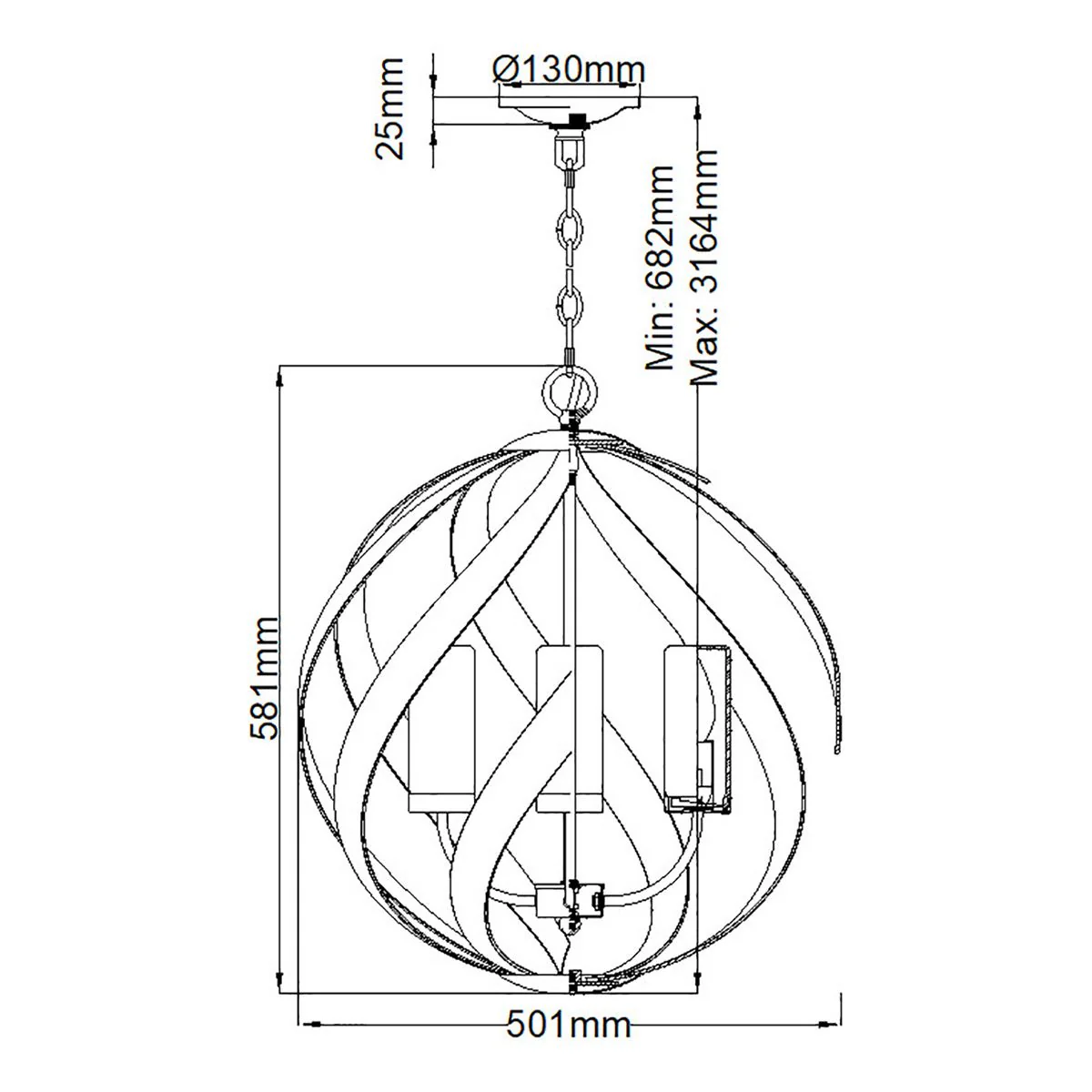 Blacksmith 1/3/4/5Lt Outdoor Pendant - Old Black IP44 E27 - Image 19