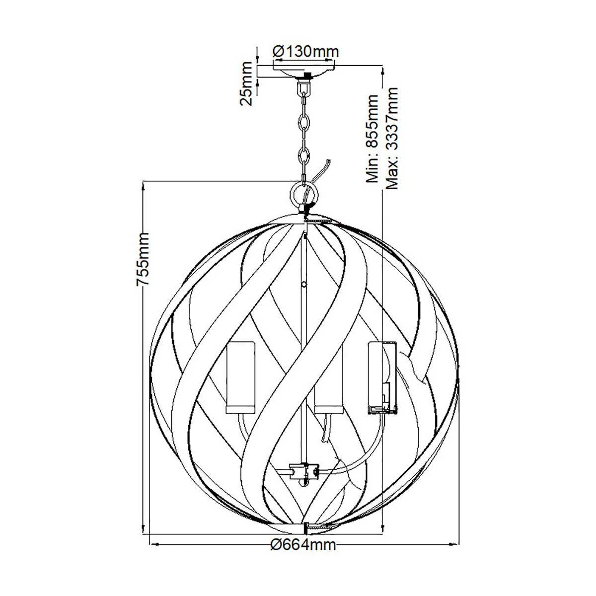 Blacksmith 1/3/4/5Lt Outdoor Pendant - Old Black IP44 E27 - Image 24