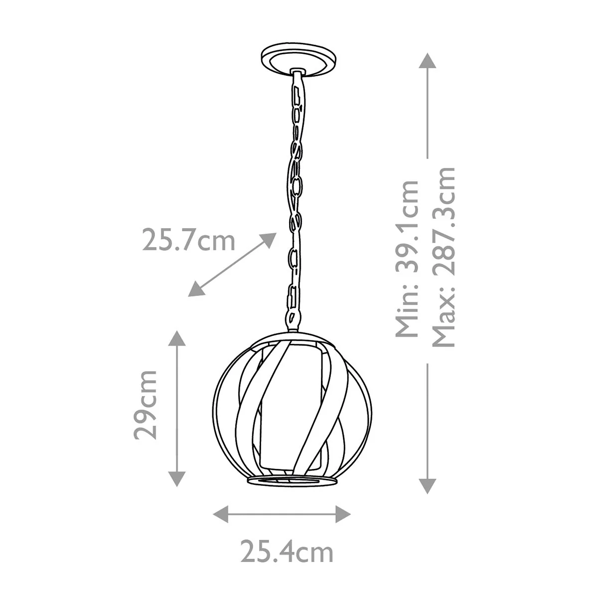 Blacksmith 1/3/4/5Lt Outdoor Pendant - Old Black IP44 E27 - Image 9