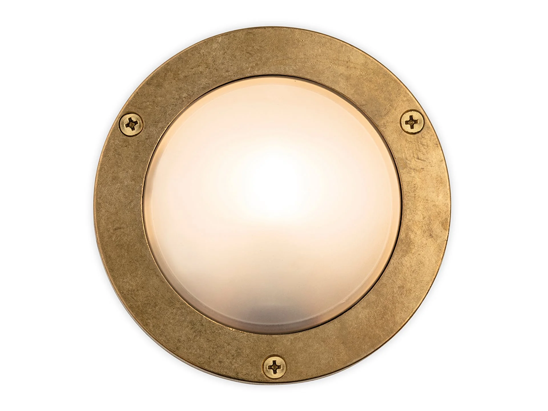 Blacksod Bulkhead- Solid Brass w Frosted Glass Finishes - Image 3
