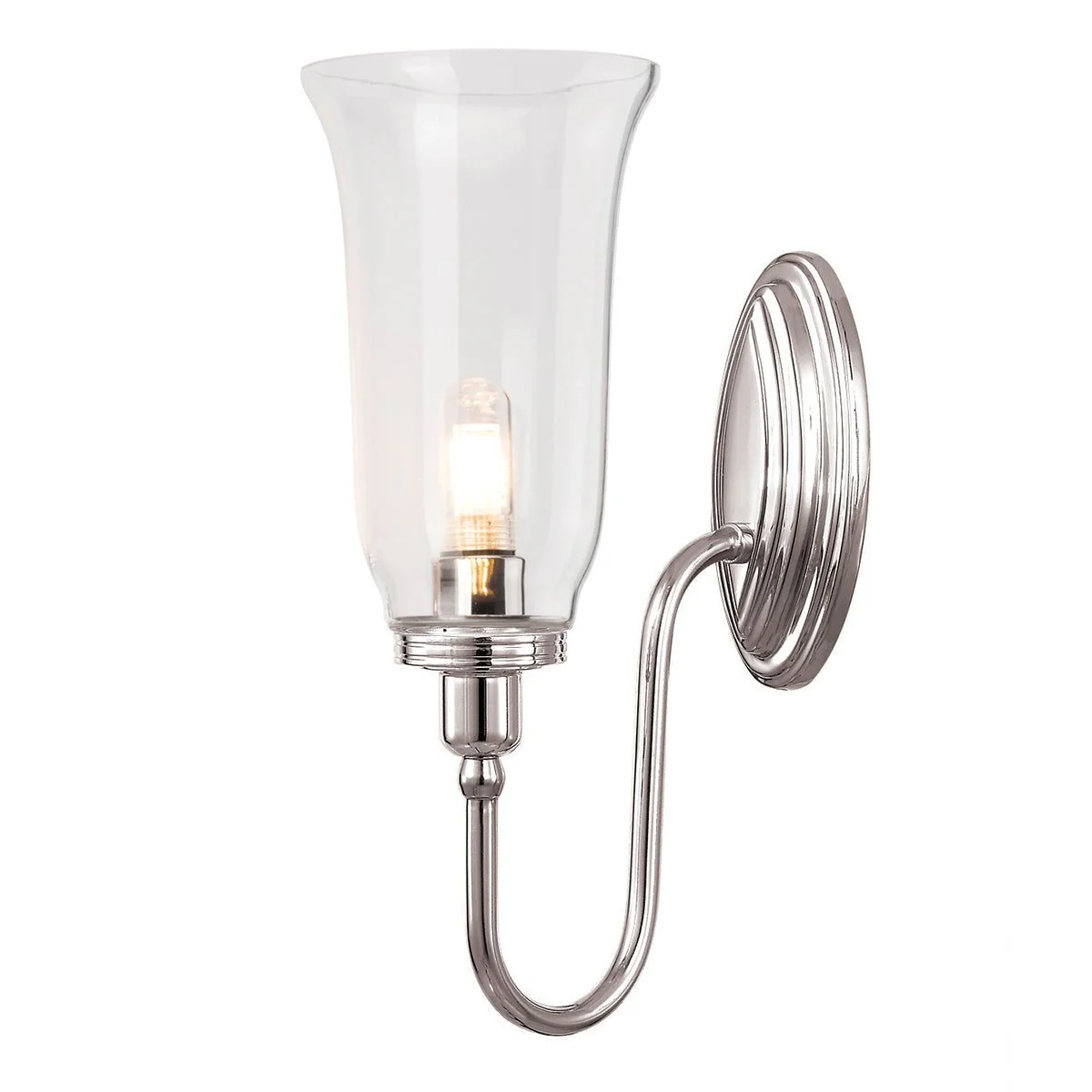 Blake 1Lt Bathroom Wall Light IP44 – Polished Brass/ Polished Chrome/Polished Nickel - Image 3