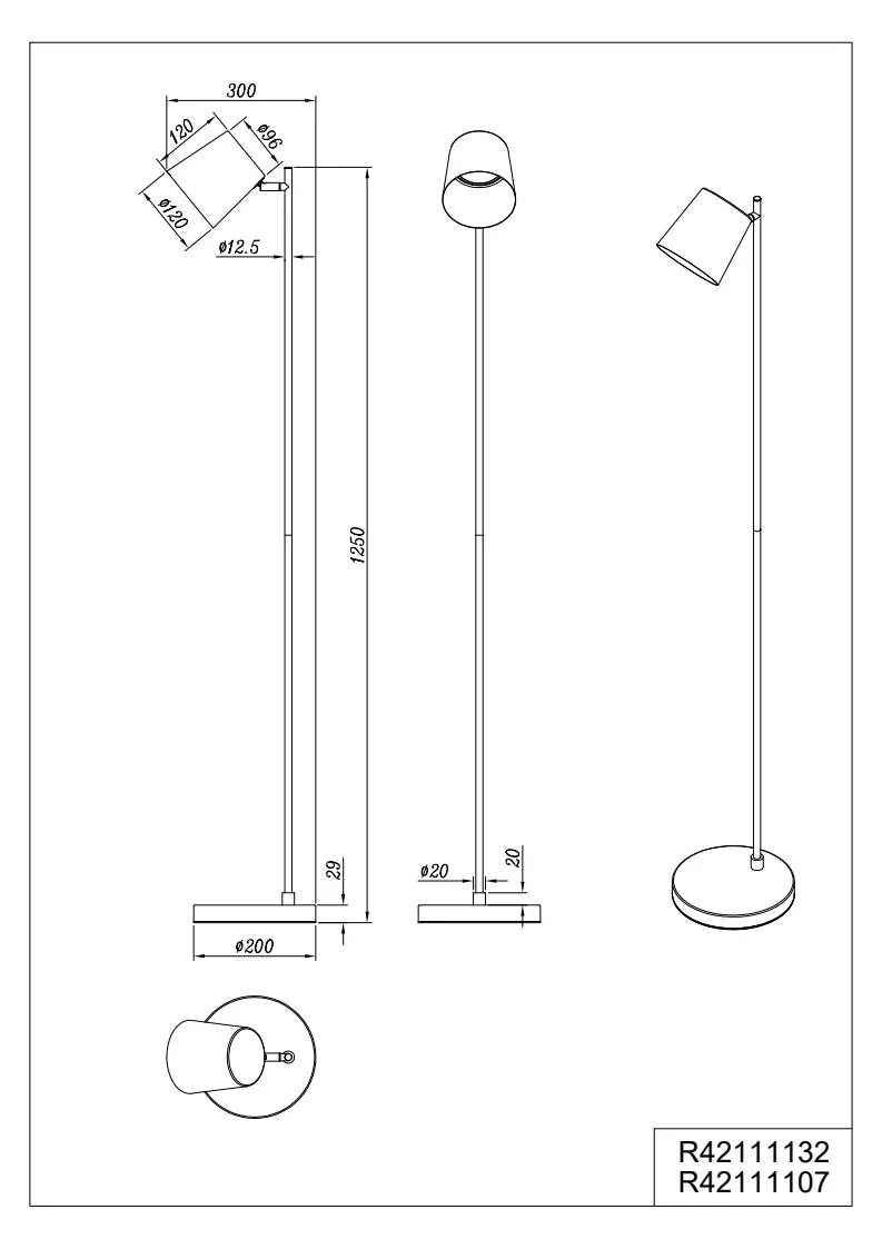 Blake Modern LED Floor Lamp - Black - Image 4