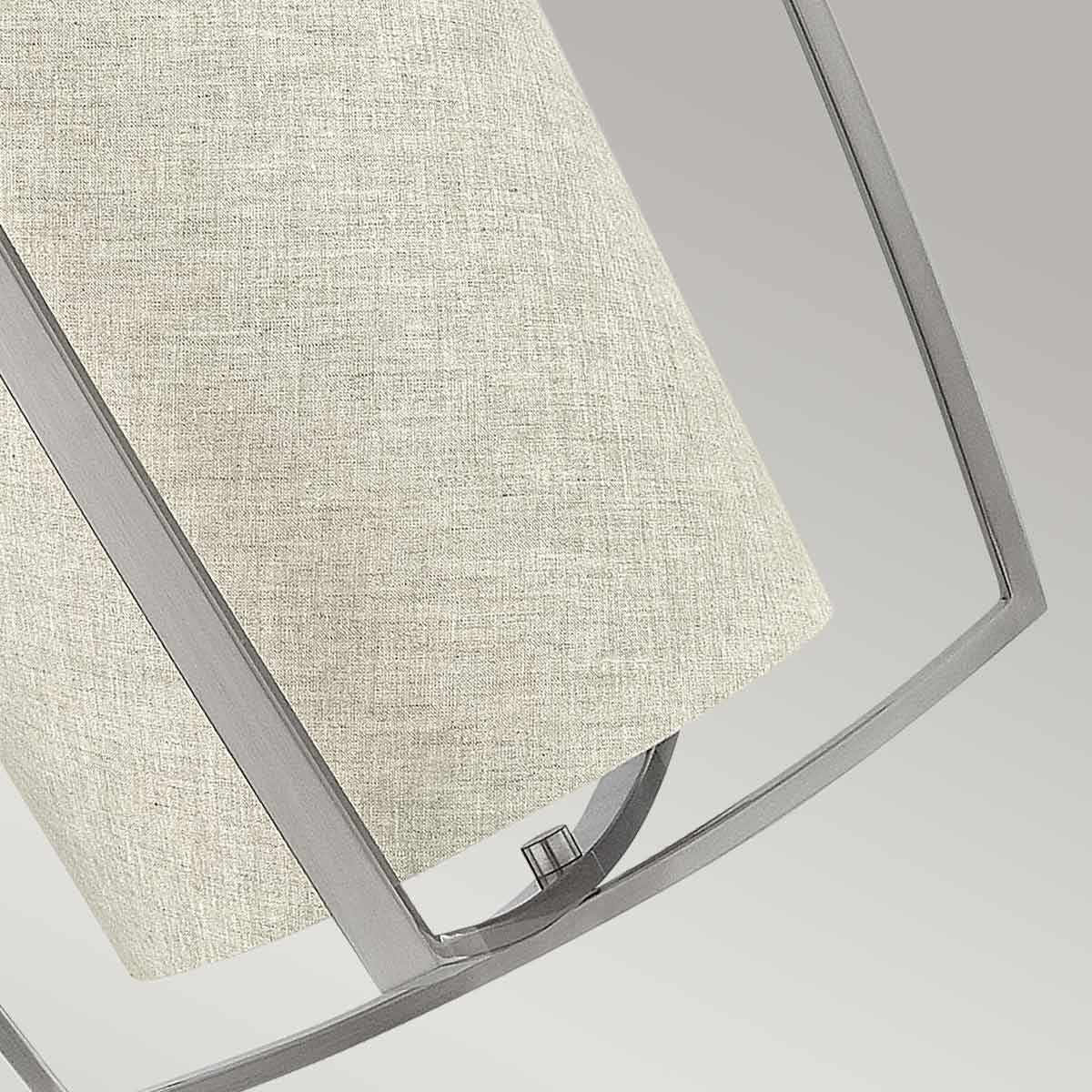 Blakely 3 Light Large Pendant - Brushed Nickel E14 - Image 4