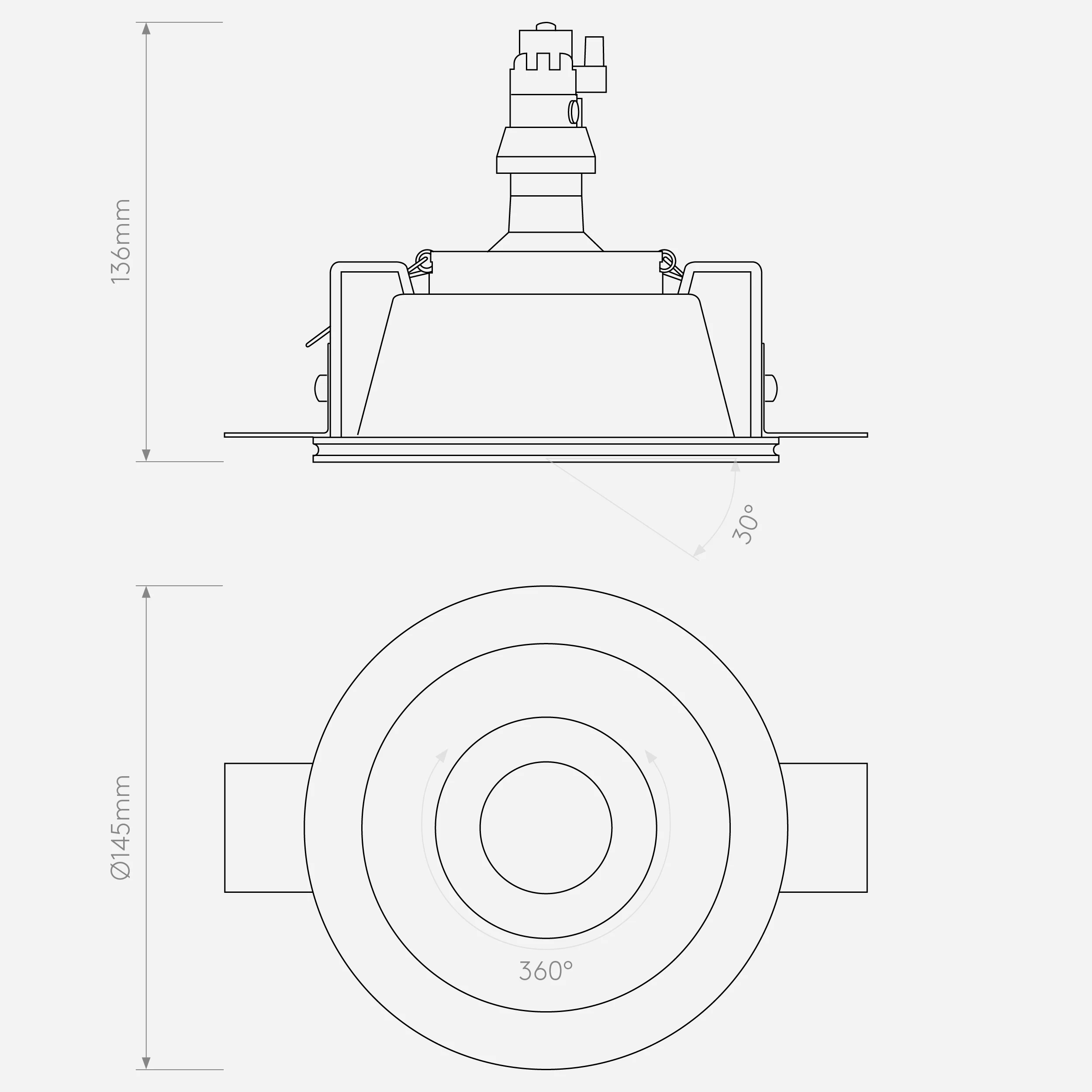 Blanco Adjustable Plaster In - Round/Square - Image 5
