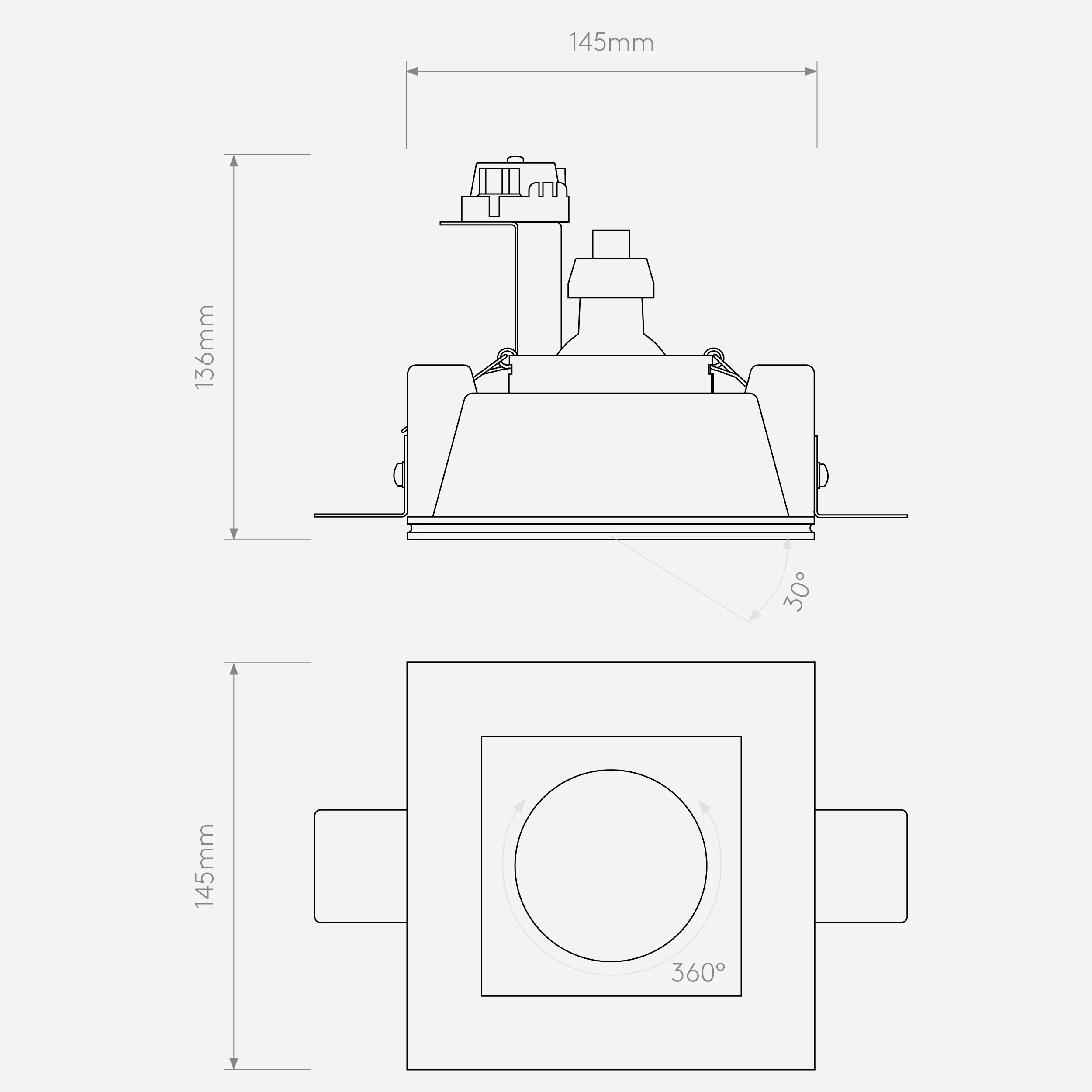 Blanco Adjustable Plaster In - Round/Square - Image 7