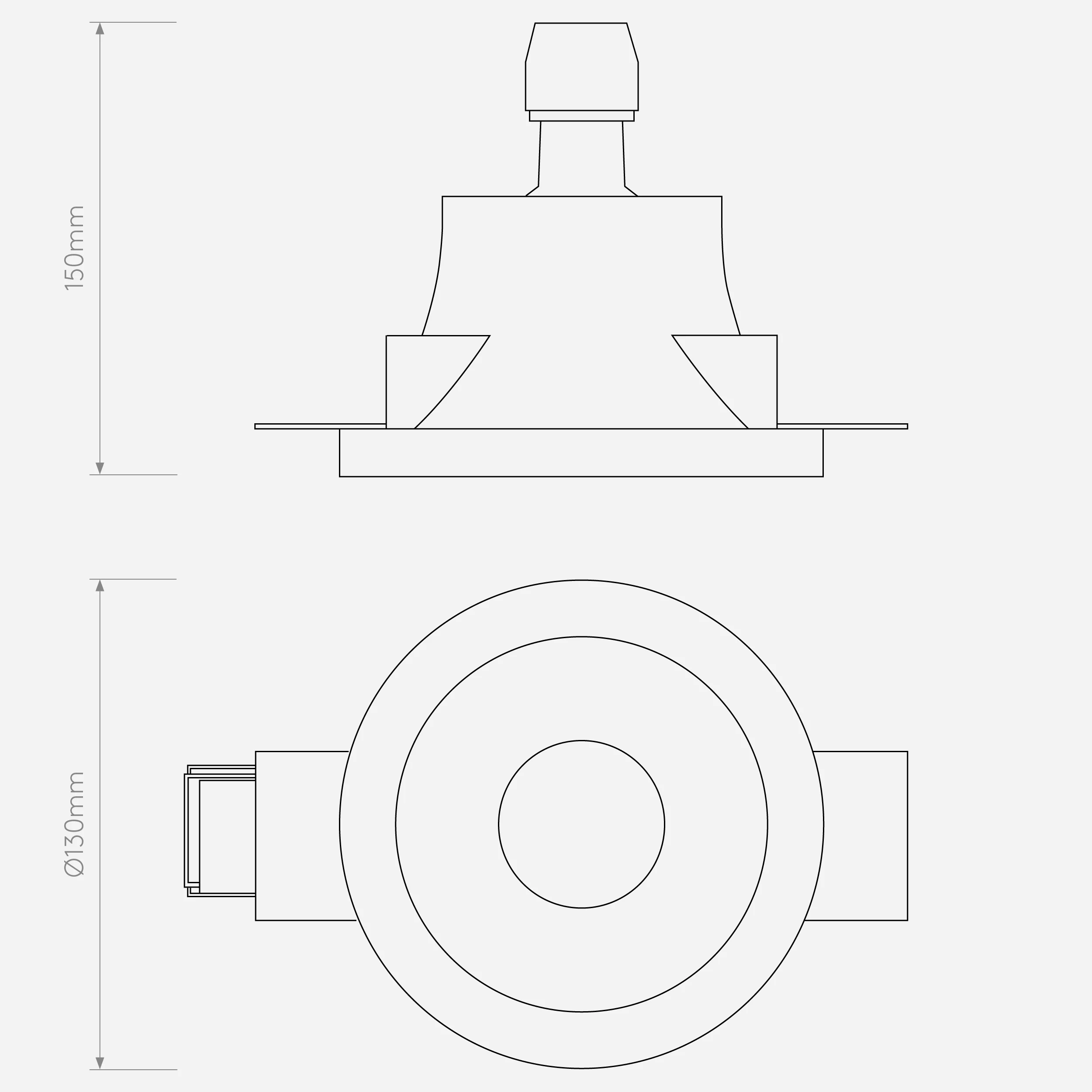 Blanco Fixed Plaster In - Round/Square - Image 5