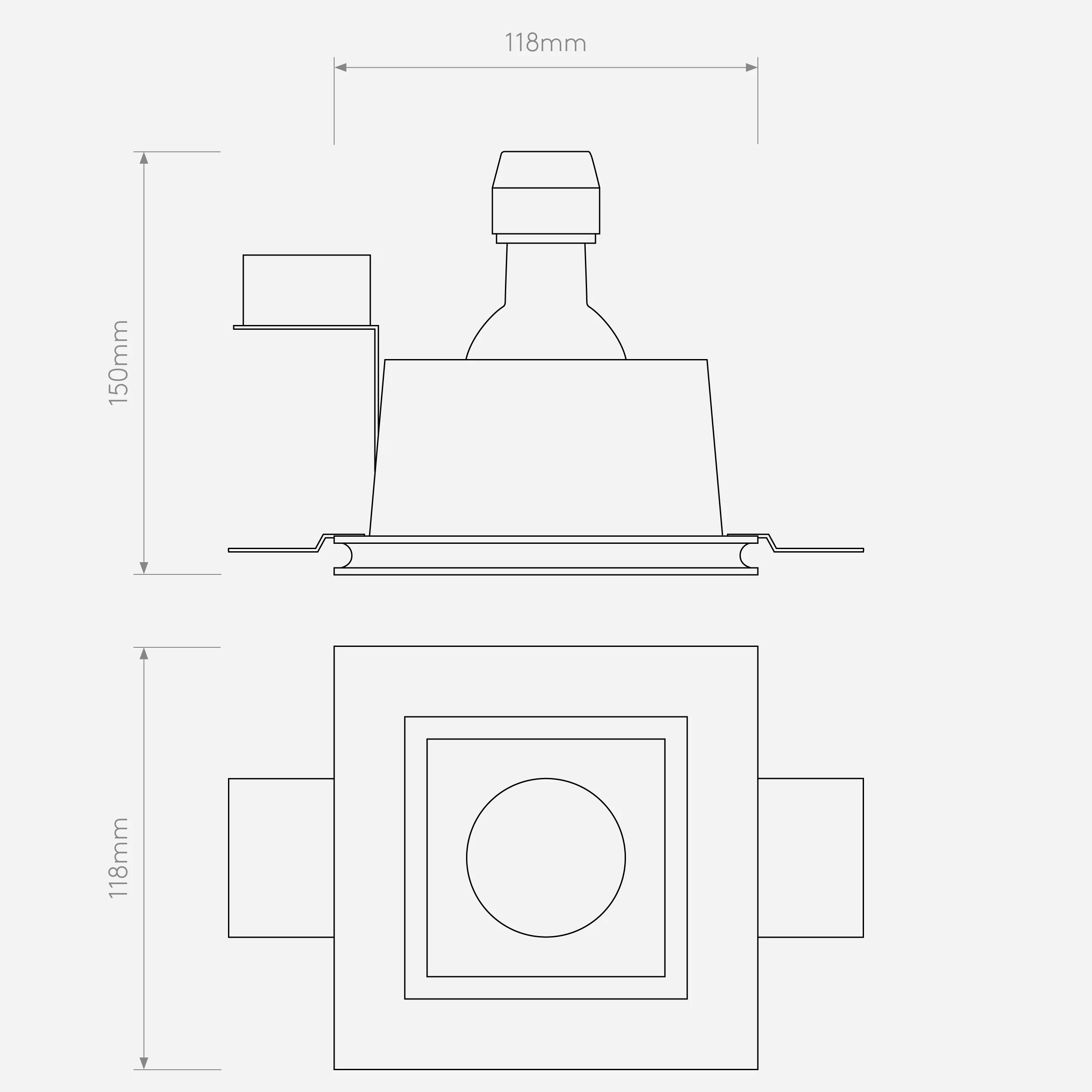 Blanco Fixed Plaster In - Round/Square - Image 7