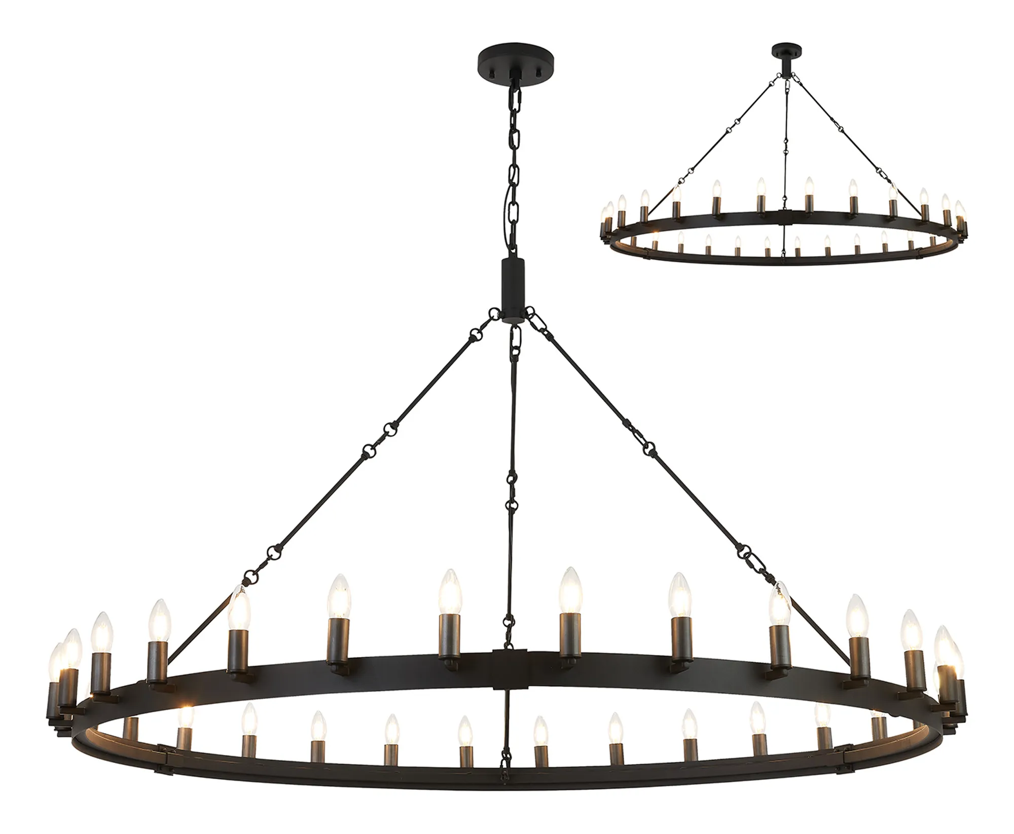 Blare 24Lt/30Lt Chandelier - Various Finishes - Image 13