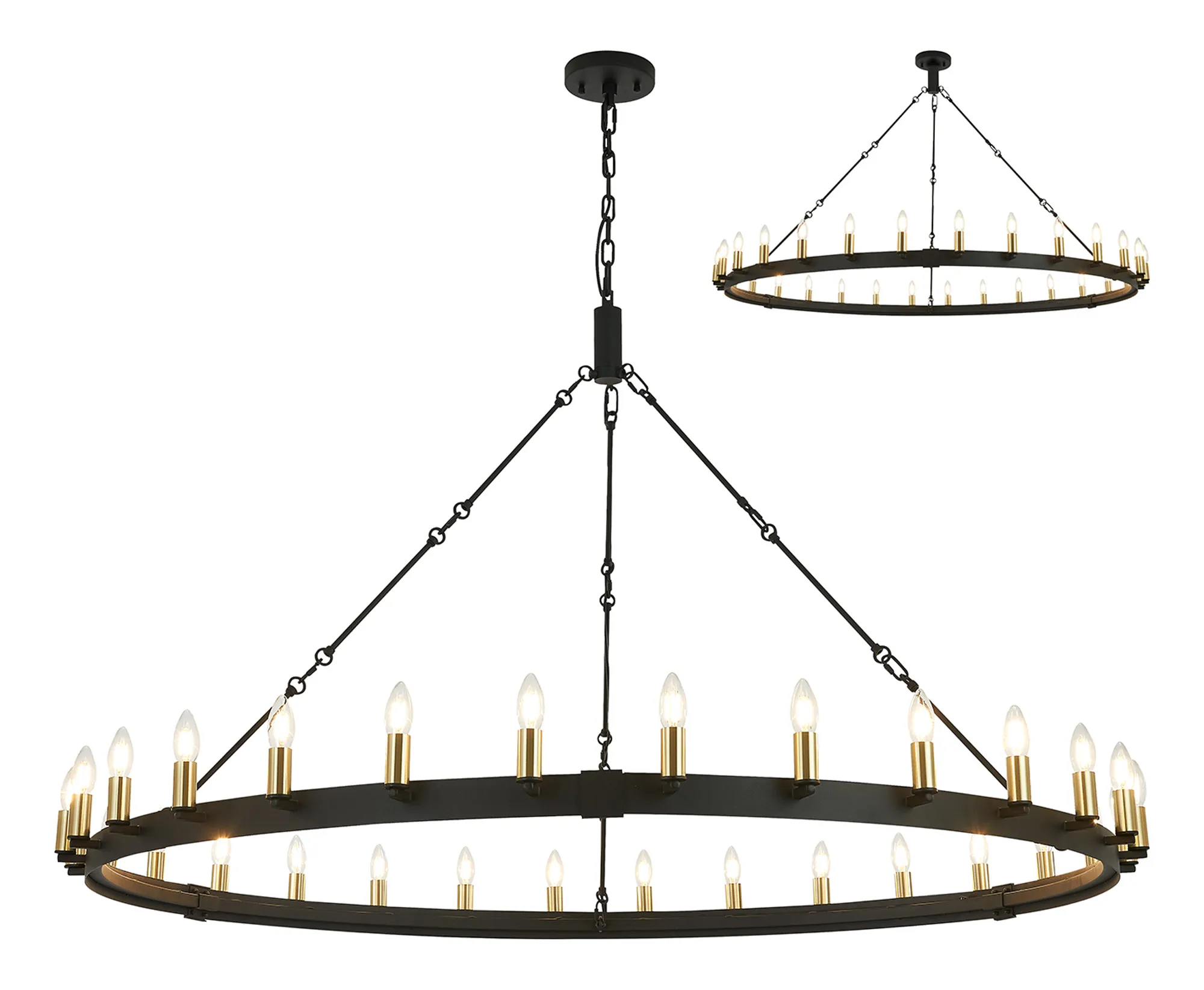 Blare 24Lt/30Lt Chandelier - Various Finishes - Image 15