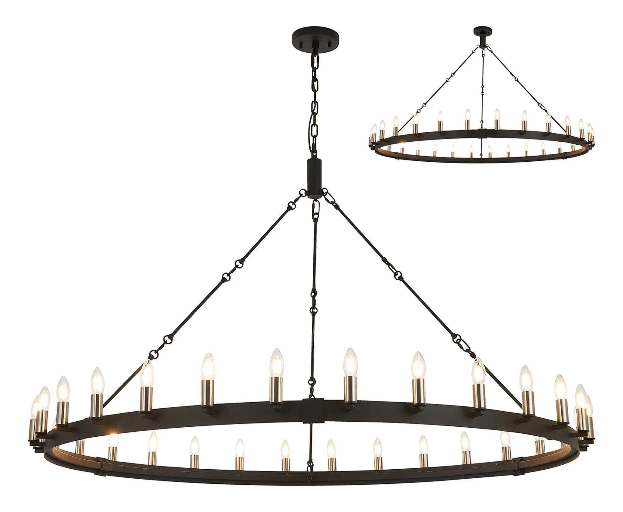 Blare 24Lt/30Lt Chandelier - Various Finishes - Image 16