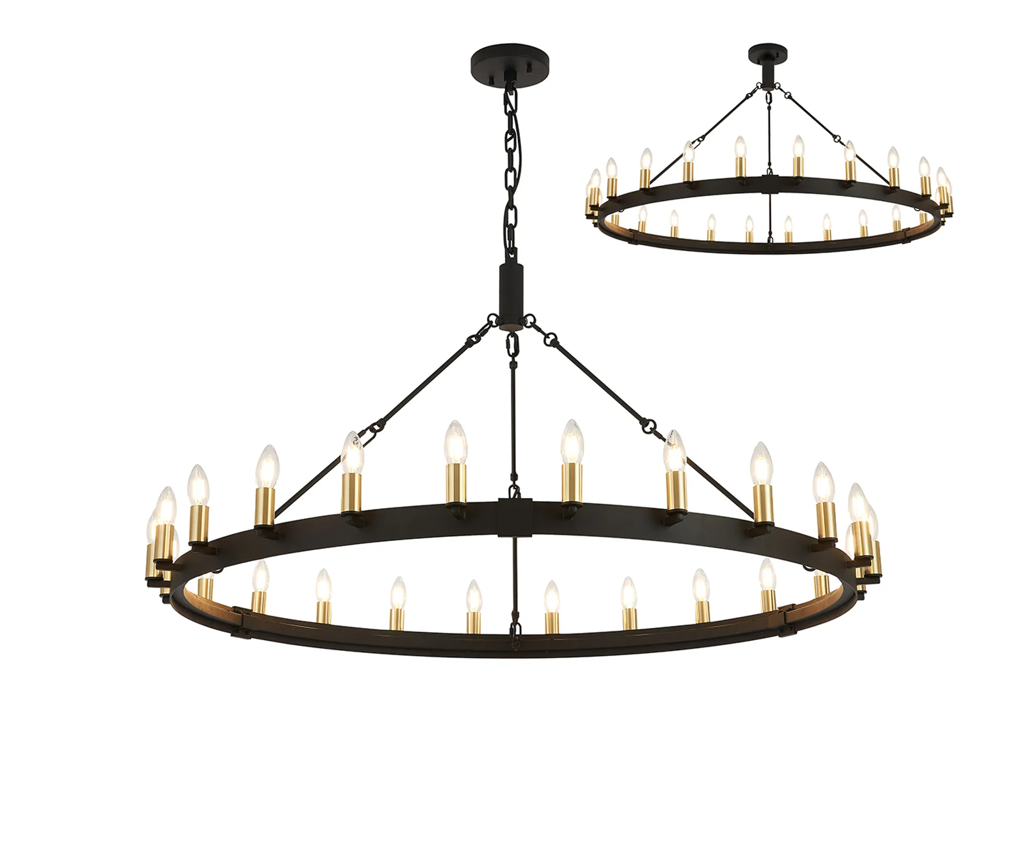 Blare 24Lt/30Lt Chandelier - Various Finishes - Image 19