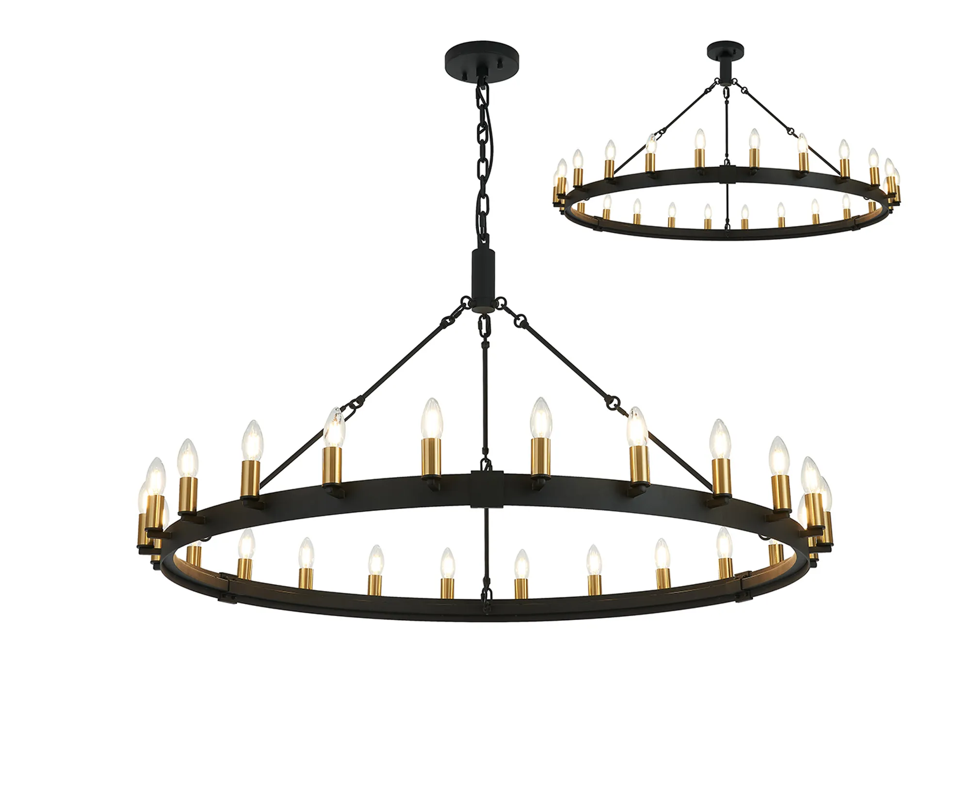 Blare 24Lt/30Lt Chandelier - Various Finishes - Image 2