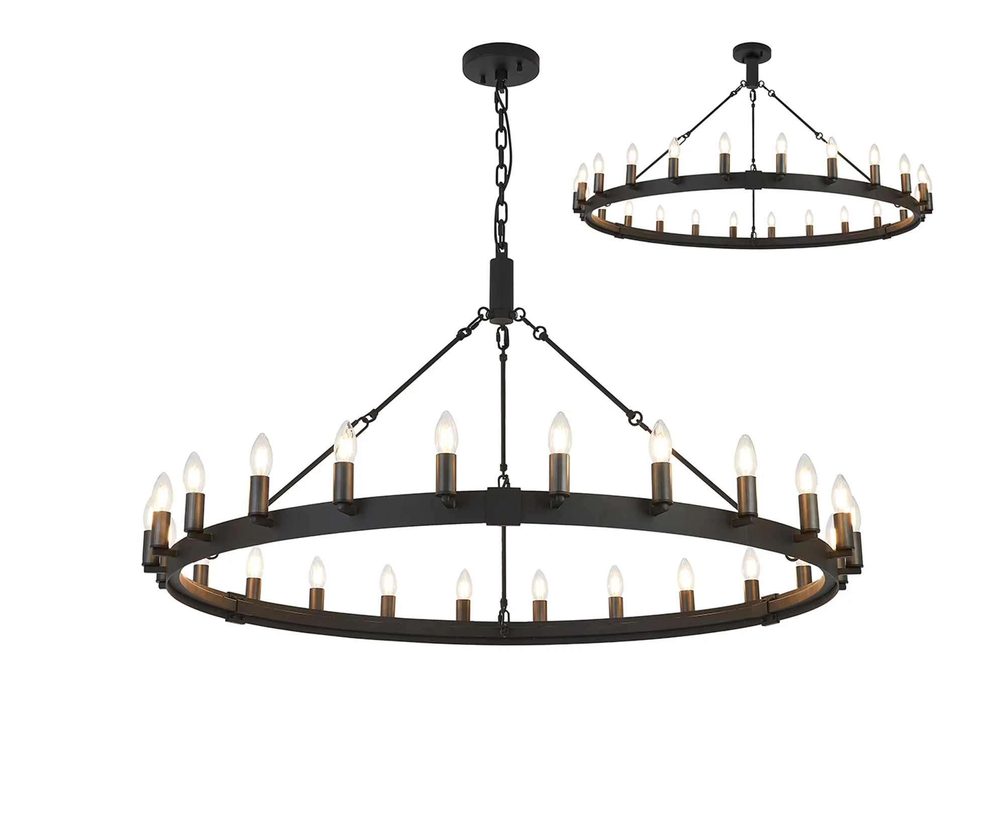 Blare 24Lt/30Lt Chandelier - Various Finishes - Image 23