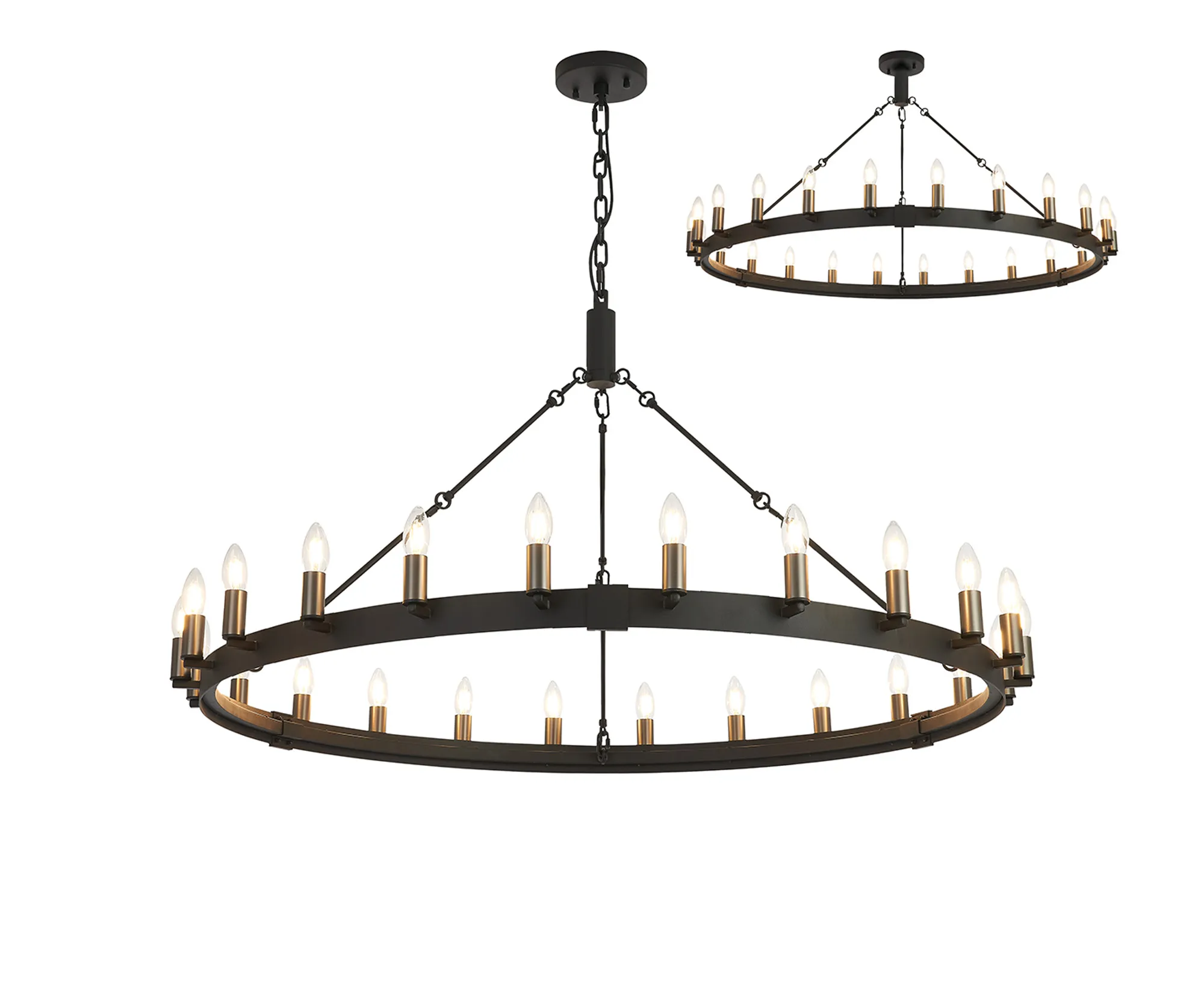 Blare 24Lt/30Lt Chandelier - Various Finishes - Image 3