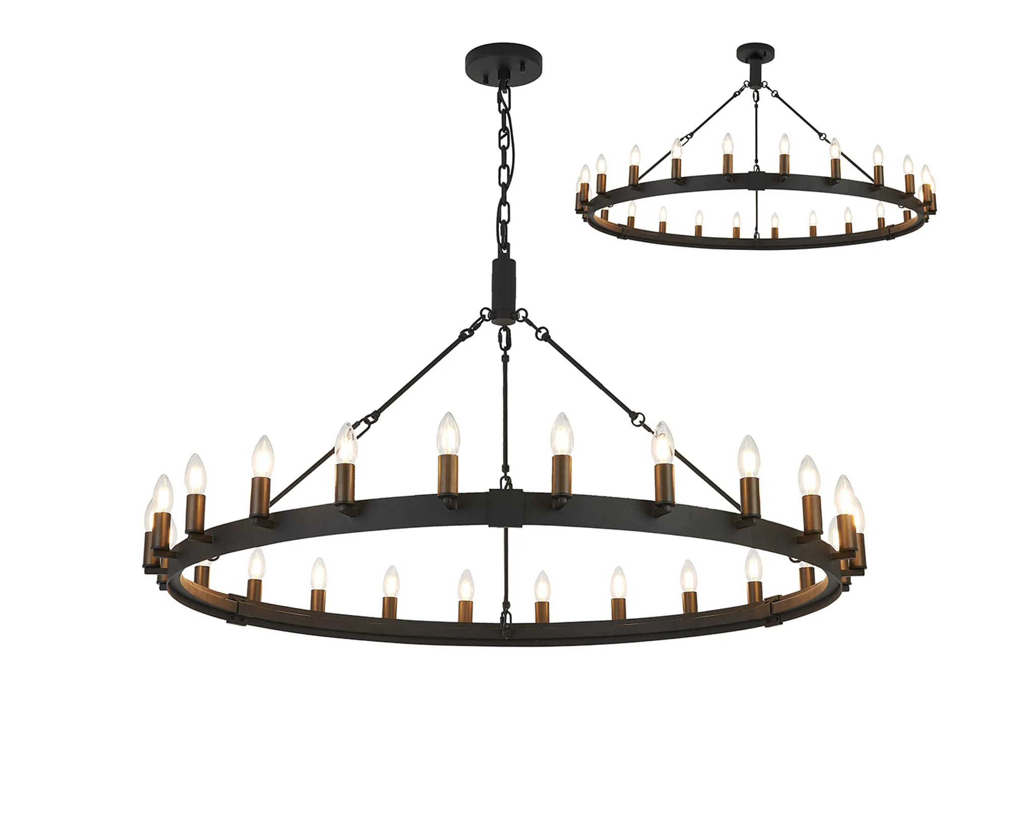 Blare 24Lt/30Lt Chandelier - Various Finishes - Image 4