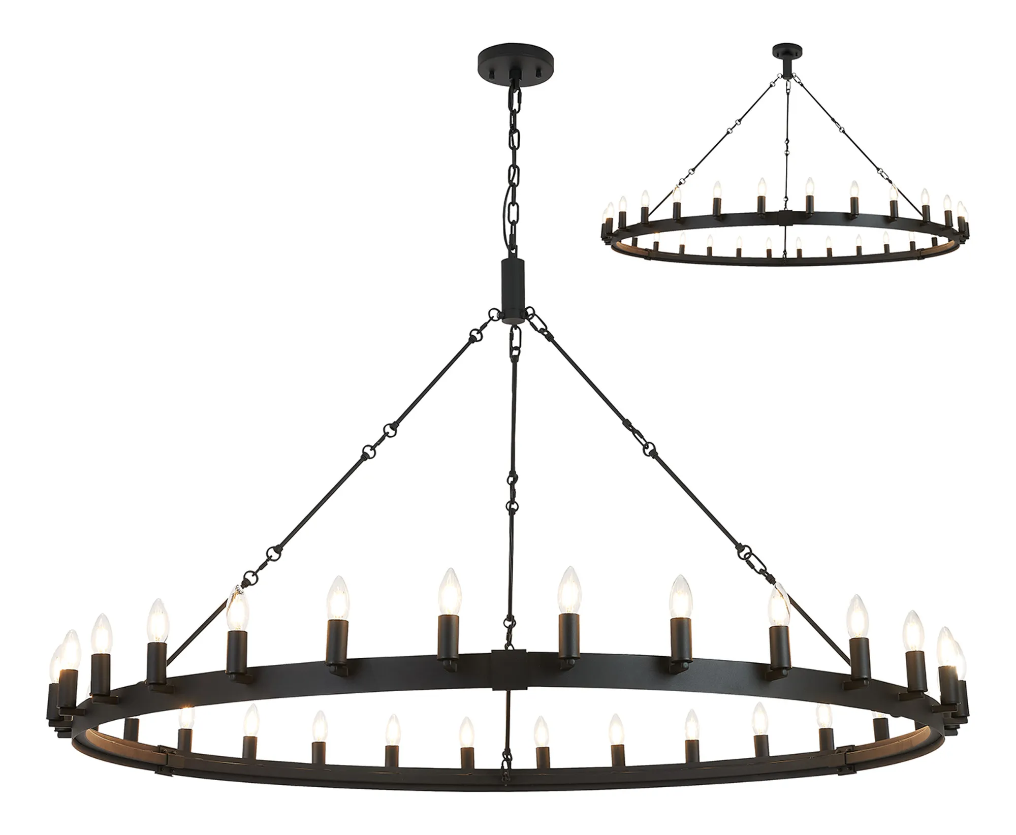 Blare 24Lt/30Lt Chandelier - Various Finishes - Image 9