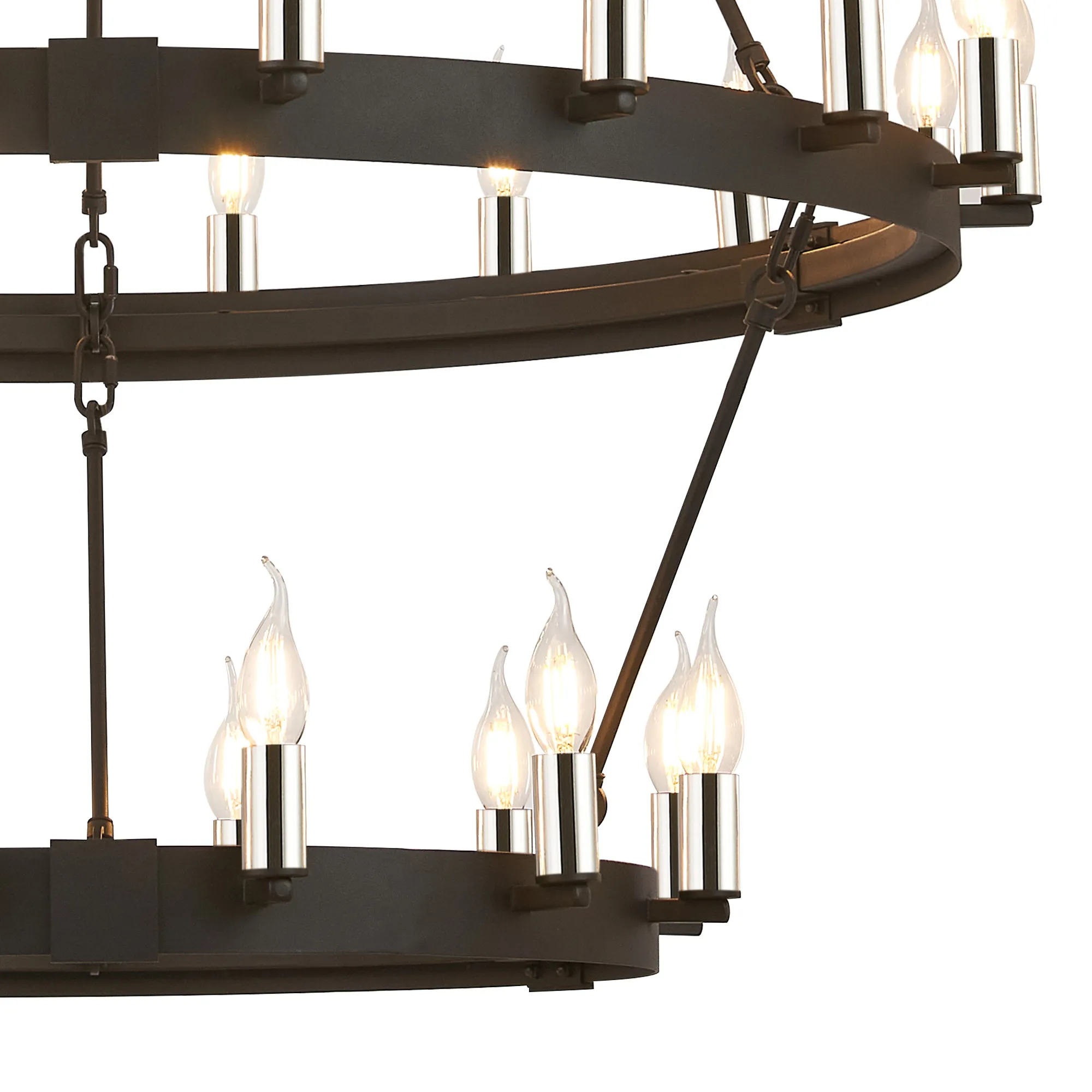 Blare 3 Tier 42/54 Light Chandelier- Various Finishes - Image 12