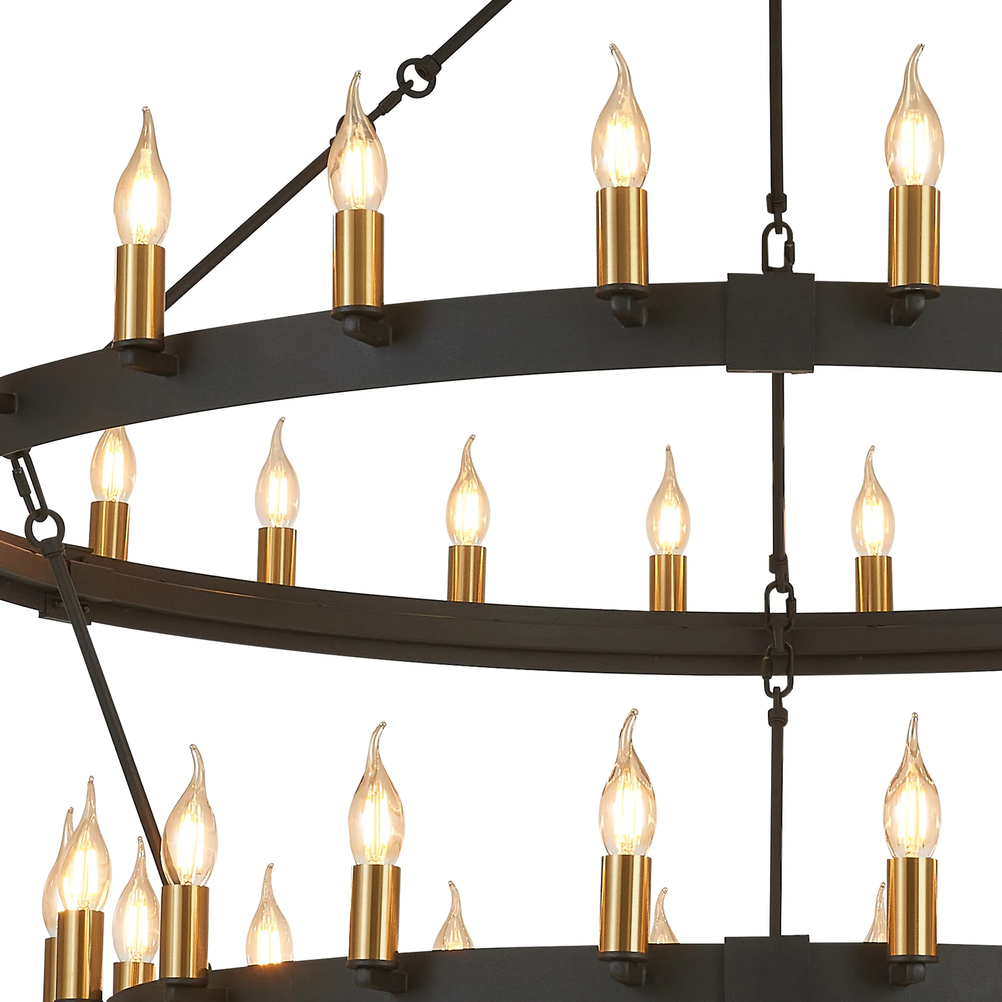 Blare 3 Tier 42/54 Light Chandelier- Various Finishes - Image 19