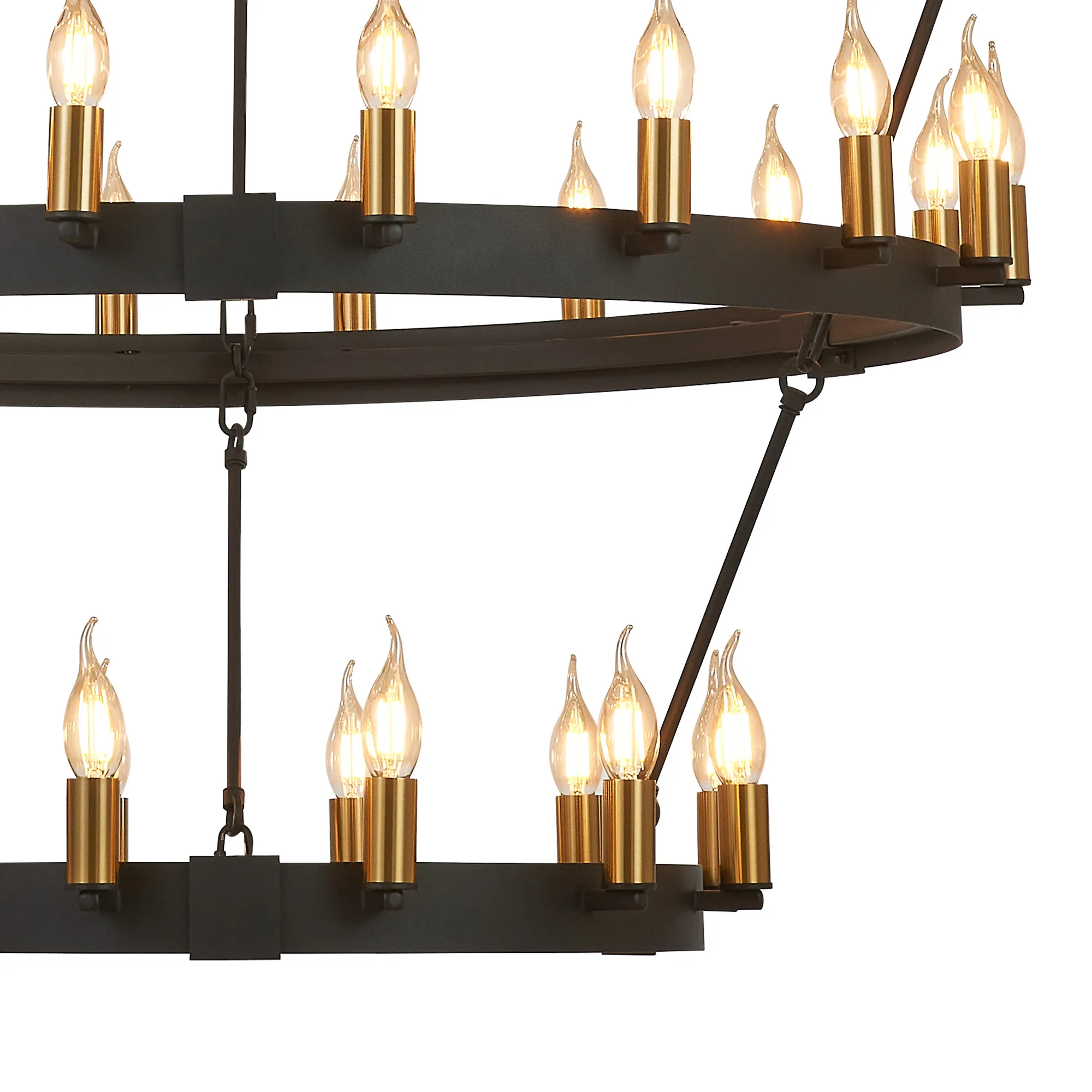 Blare 3 Tier 42/54 Light Chandelier- Various Finishes - Image 20