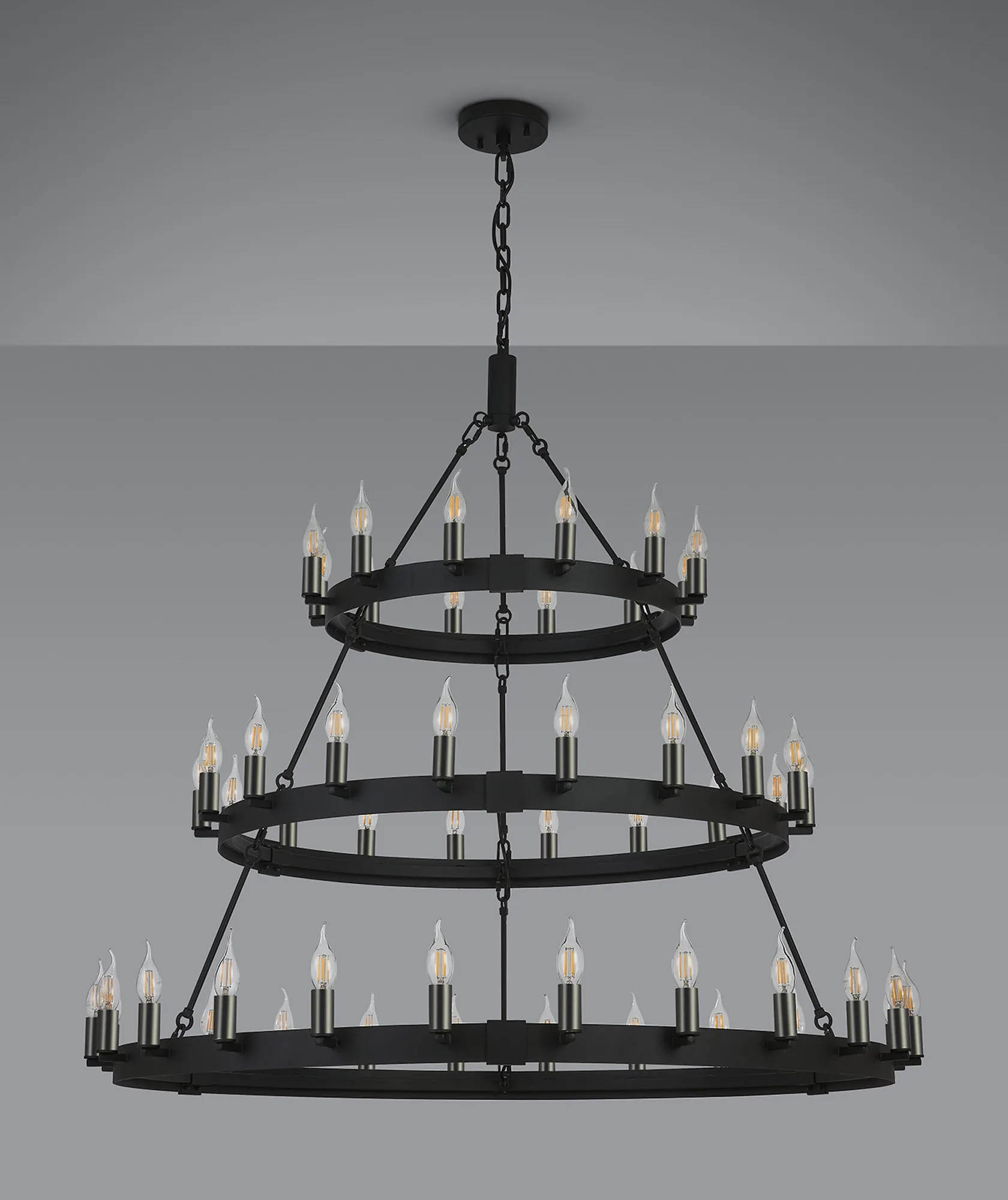 Blare 3 Tier 42/54 Light Chandelier- Various Finishes - Image 28