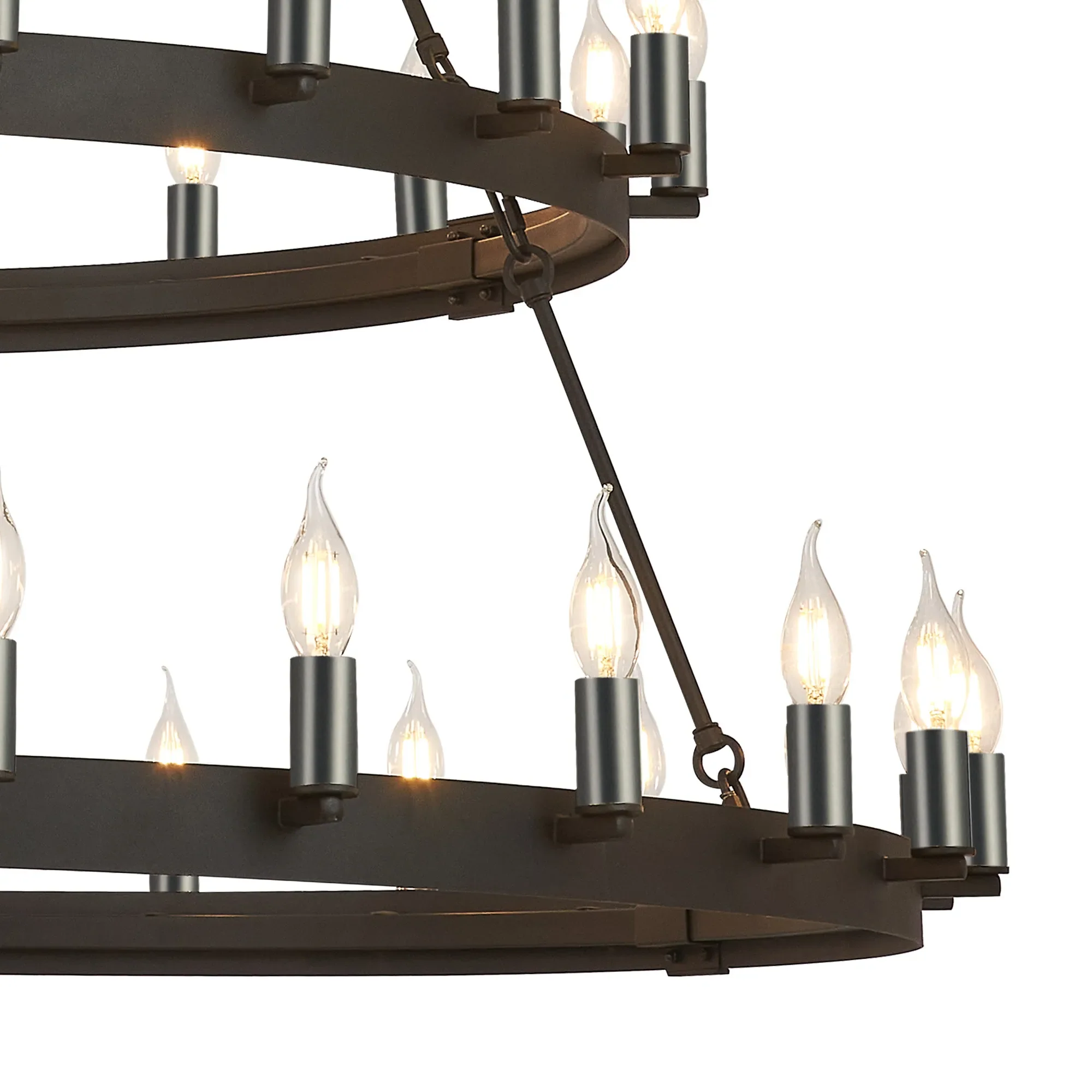 Blare 3 Tier 42/54 Light Chandelier- Various Finishes - Image 31