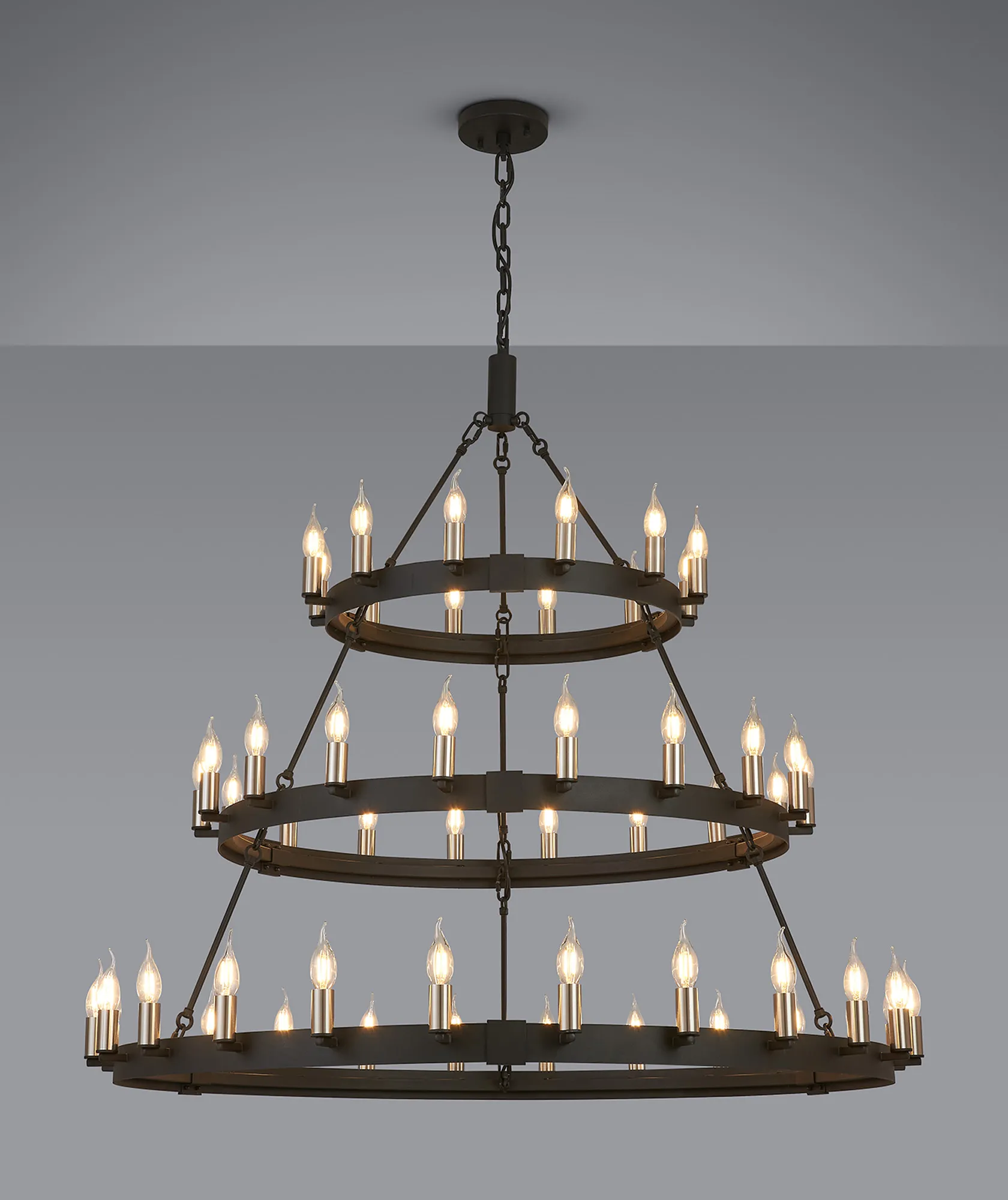 Blare 3 Tier 42/54 Light Chandelier- Various Finishes - Image 33