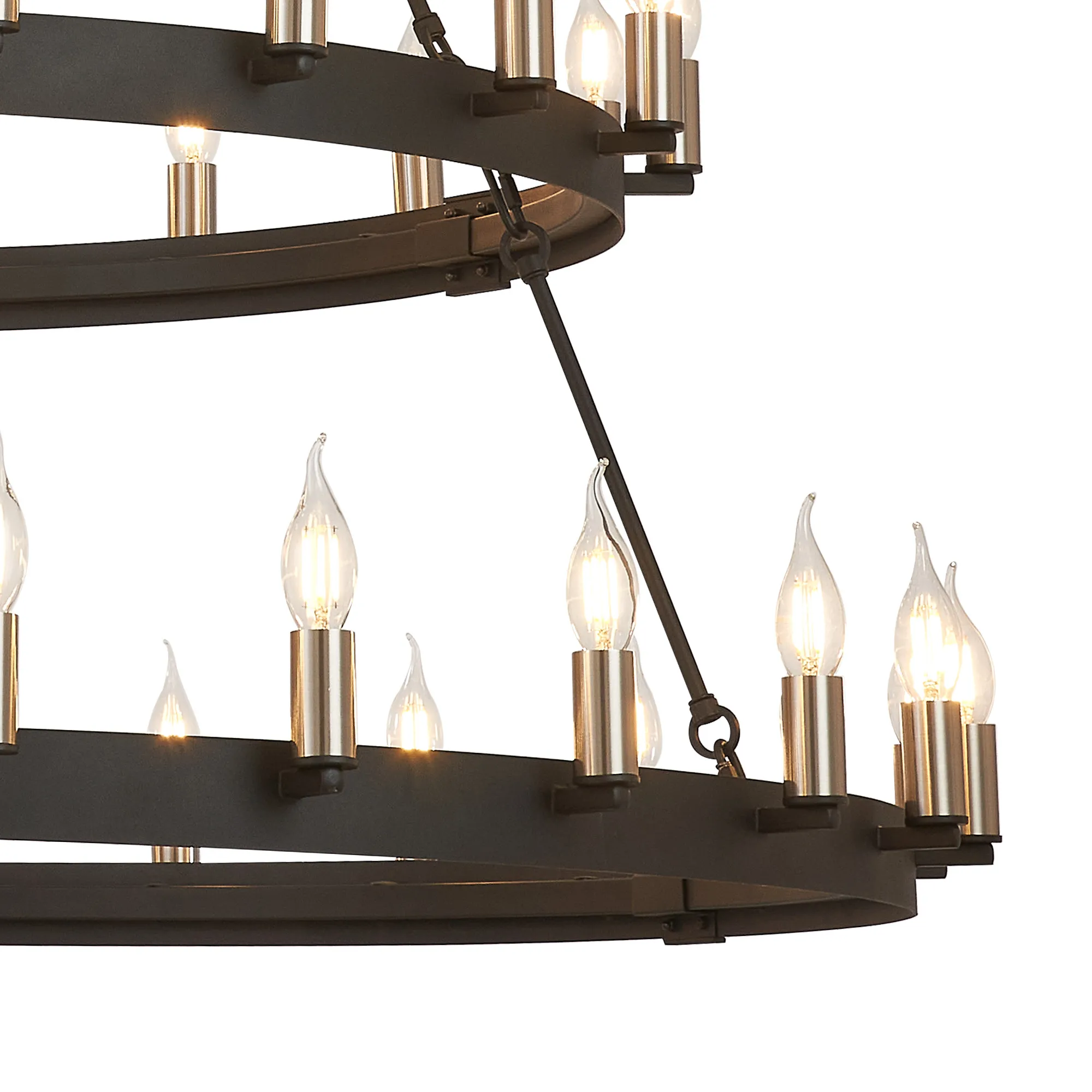 Blare 3 Tier 42/54 Light Chandelier- Various Finishes - Image 34
