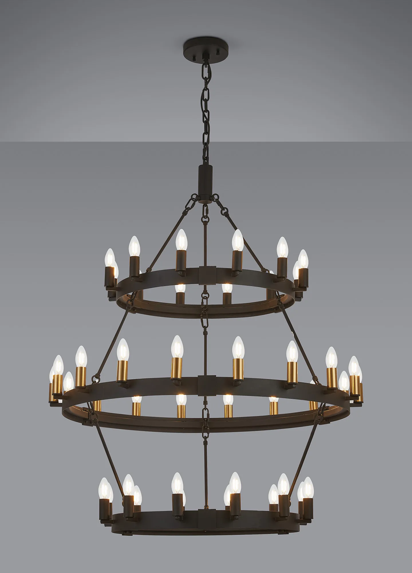 Blare 3 Tier 42/54 Light Chandelier- Various Finishes - Image 8