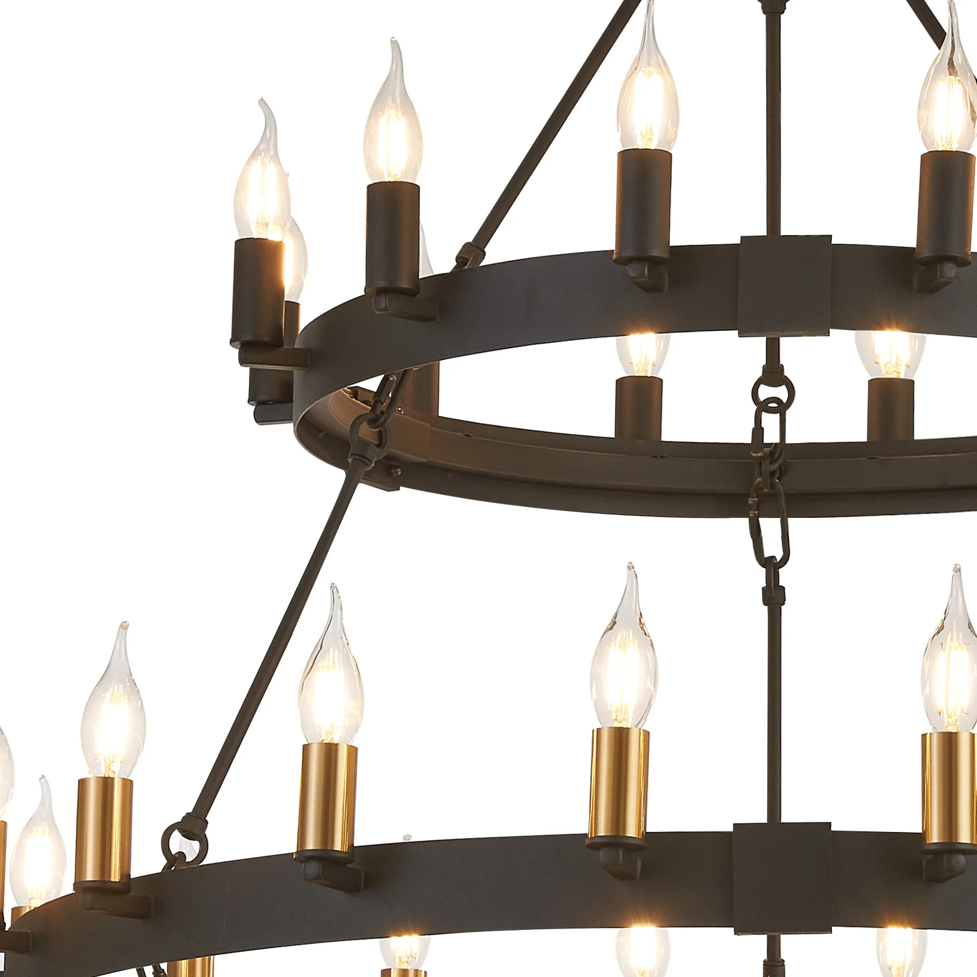 Blare 3 Tier 42/54 Light Chandelier- Various Finishes - Image 9