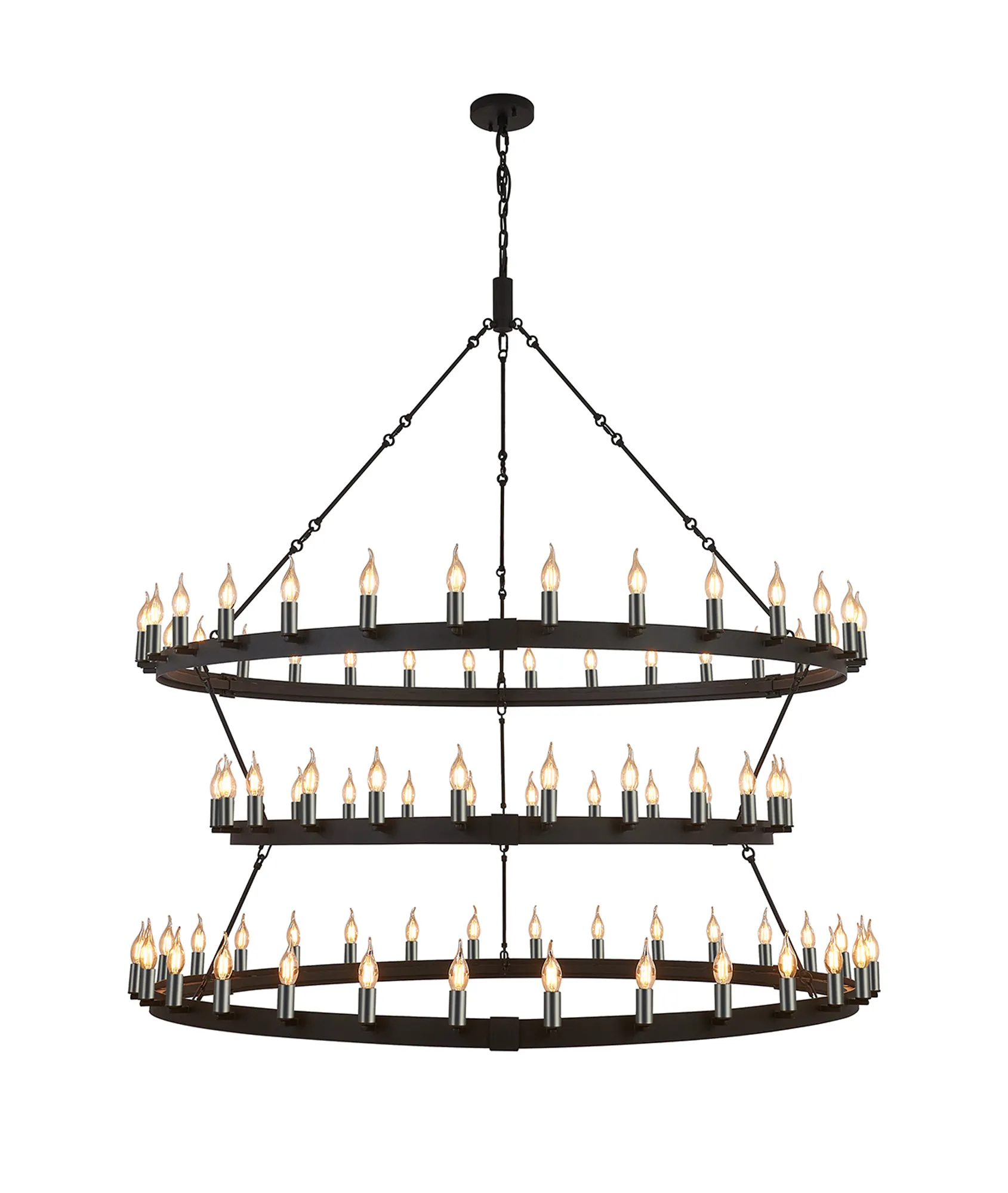 Blare 78/84 Light Chandelier- Various Finishes - Image 13