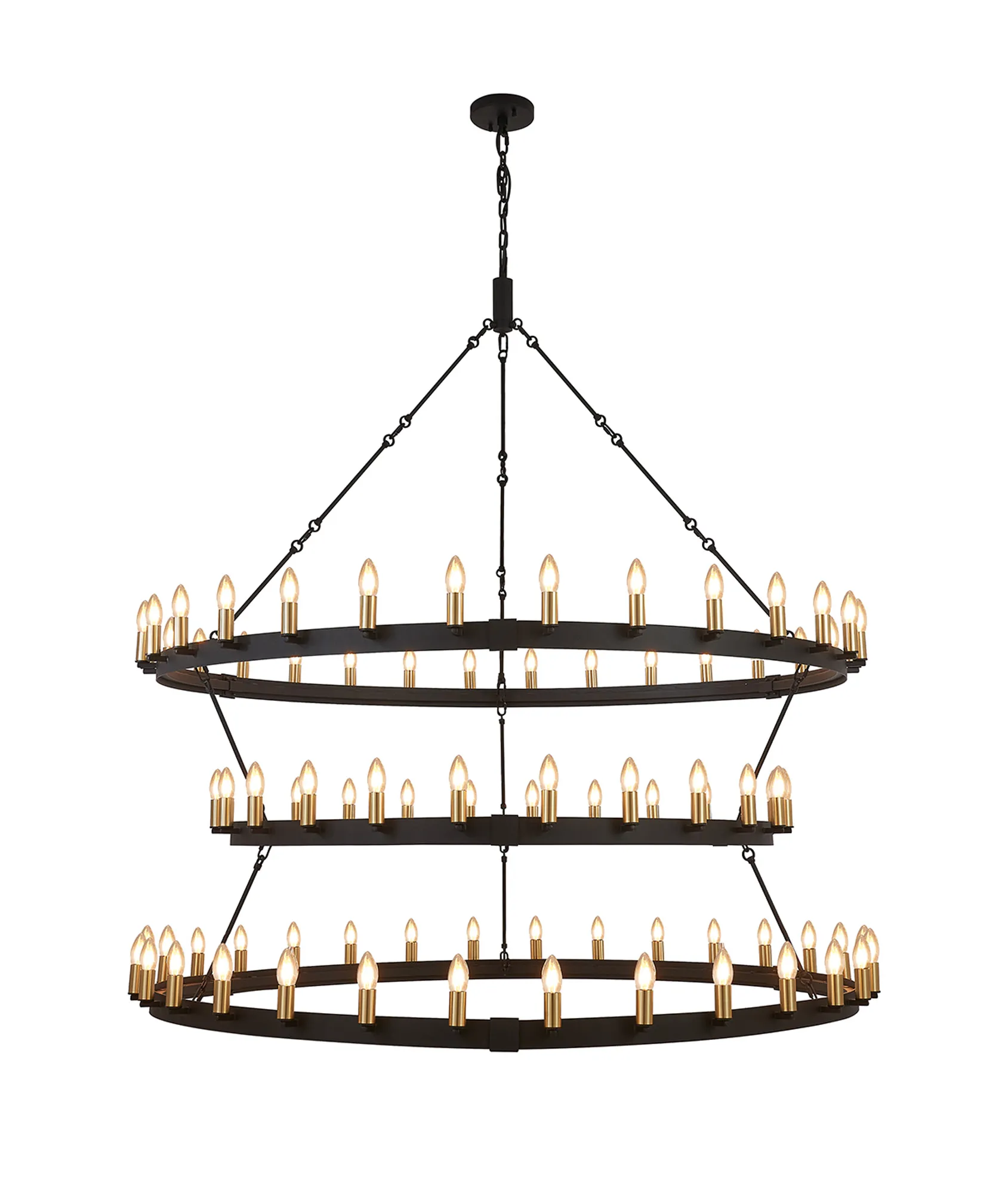 Blare 78/84 Light Chandelier- Various Finishes - Image 3