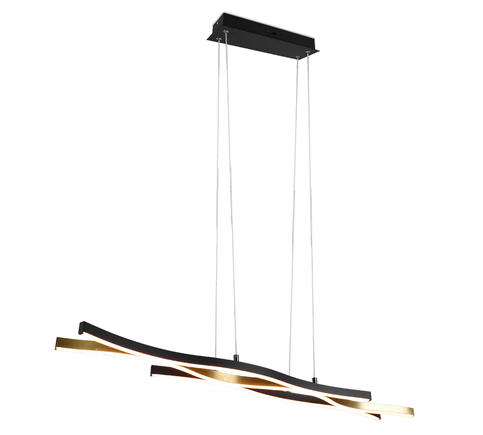 Blaze LED Linear Pendant - Brass/Aluminium - Image 2