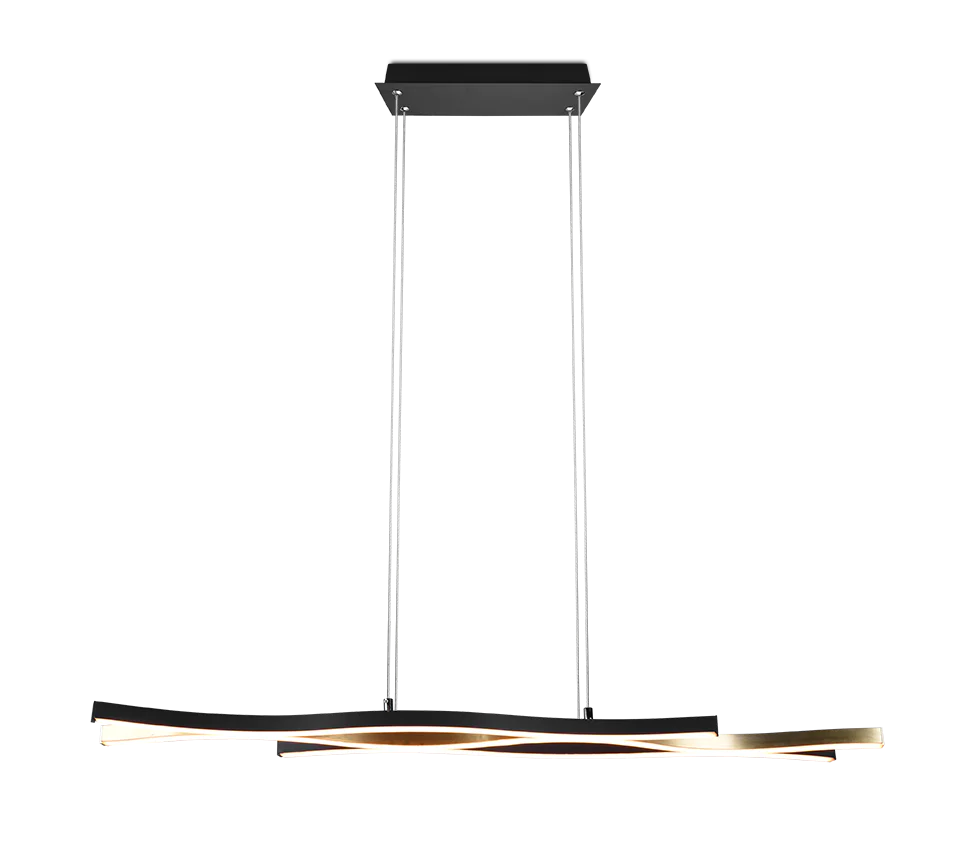 Blaze LED Linear Pendant - Brass/Aluminium - Image 5