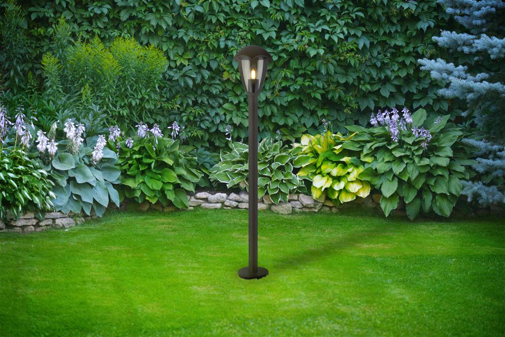 Bluebell Outdoor Post IP44 - Grey Metal - Image 4