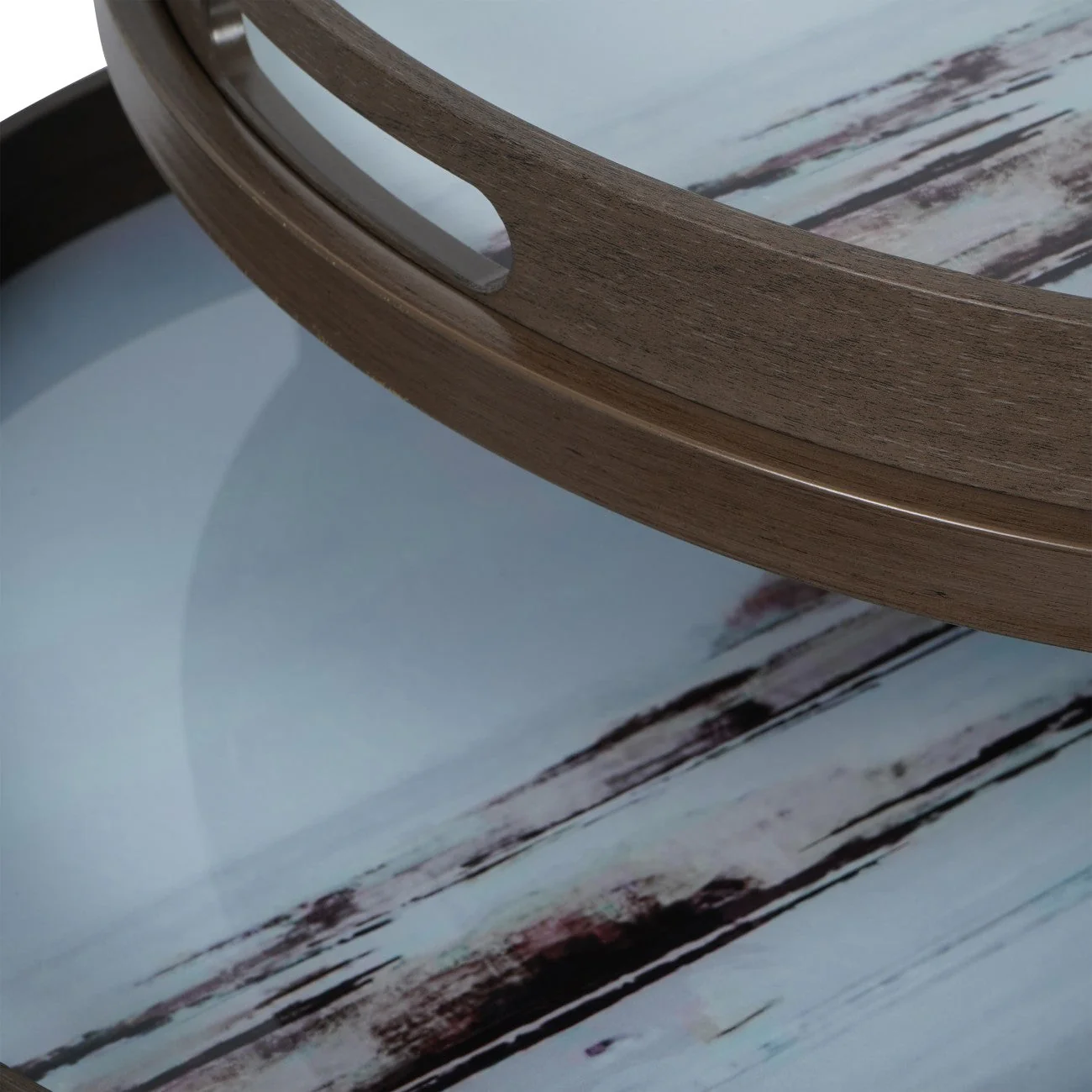 Blurred Seascape Set of 2 Side Tray Tables - Image 4