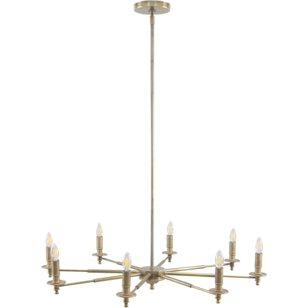 Blythe 5/8 Light Brass Chandelier - Image 2