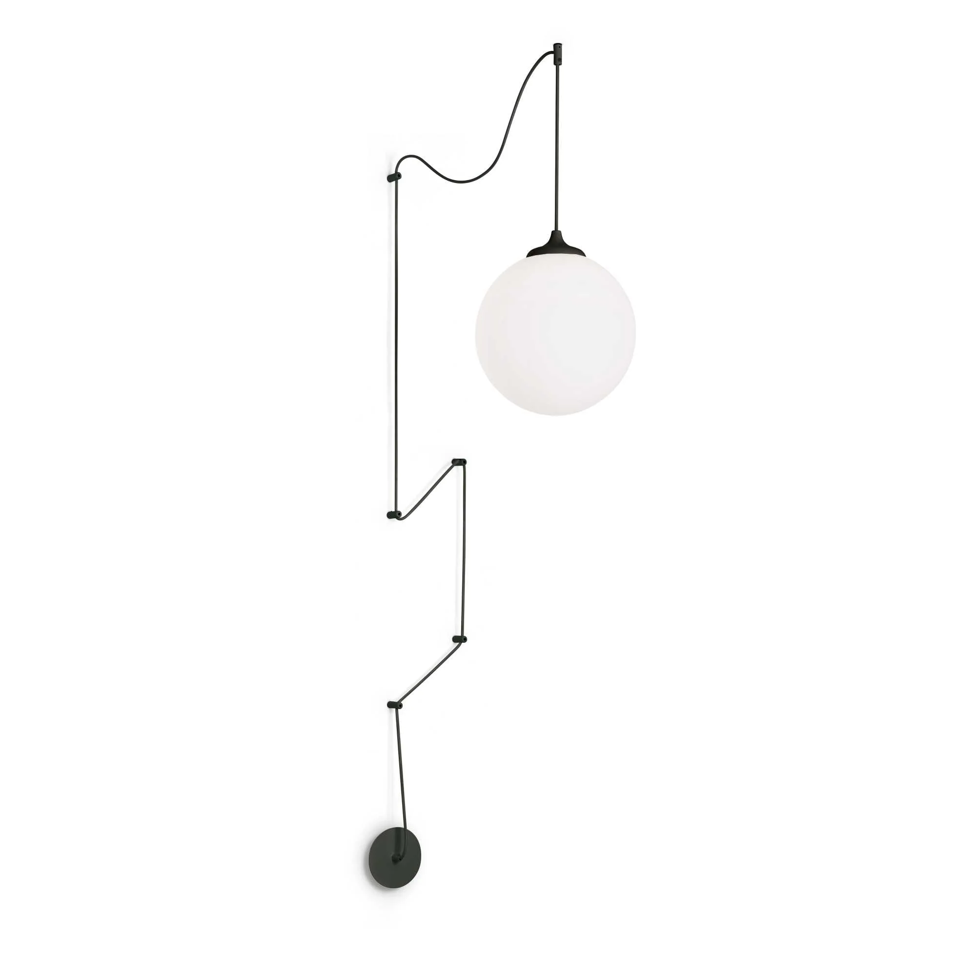 Boa Wall Light - White/Black Finish - Image 2